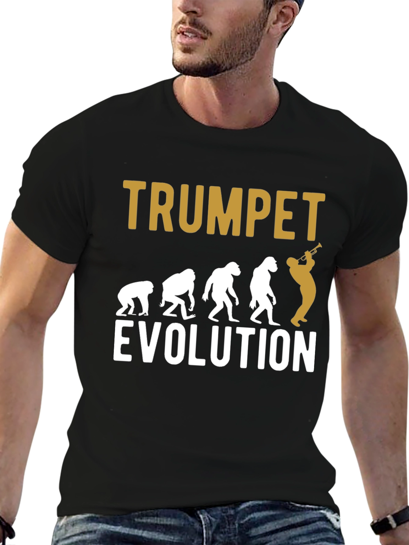 Trumpet Evolution T-Shirt | Musician Gift