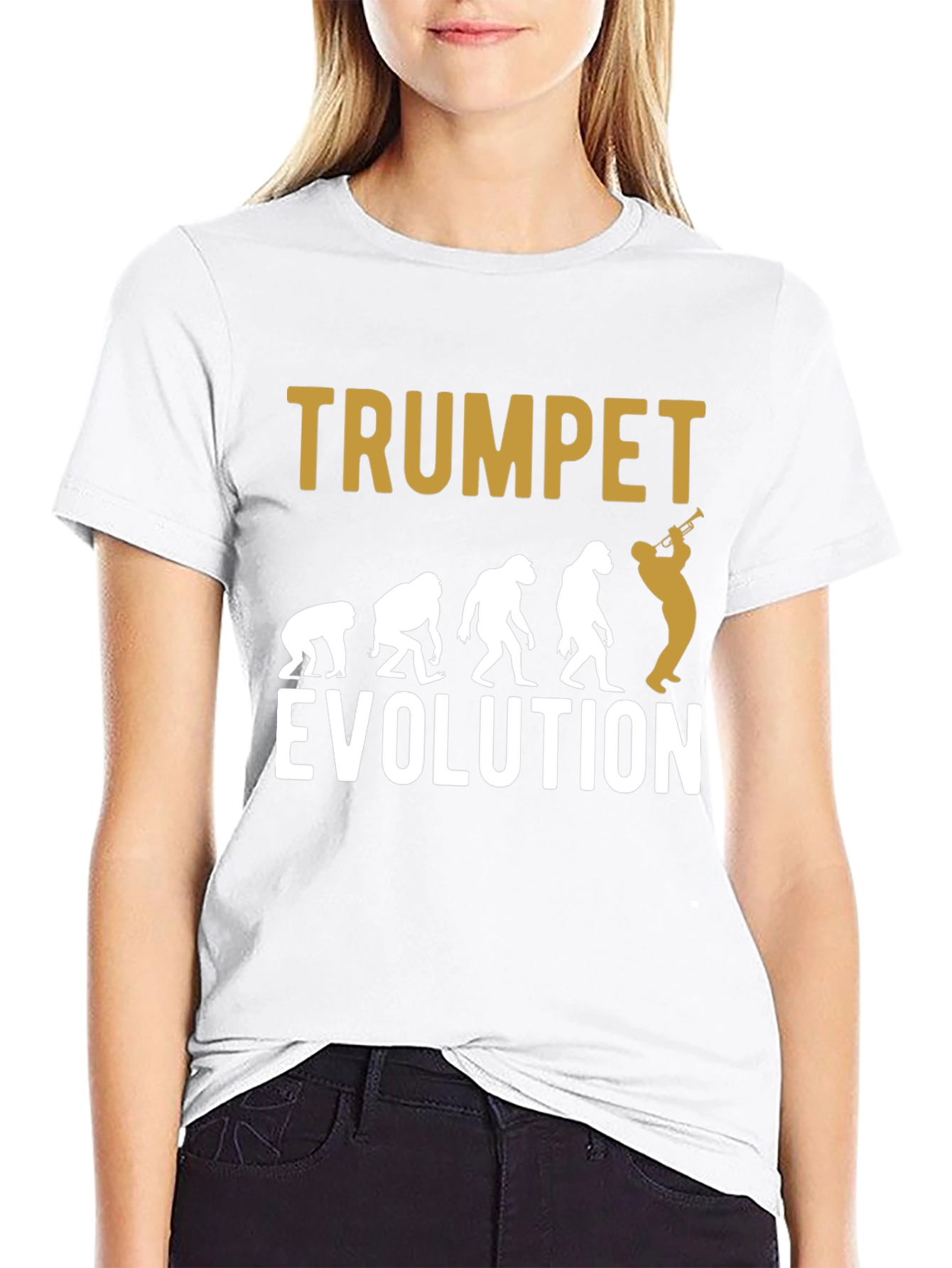Trumpet Evolution T-Shirt | Musician Gift