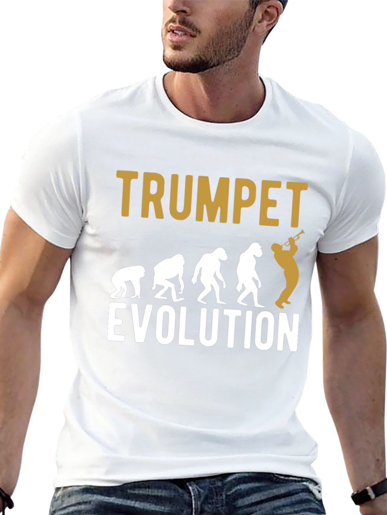 Trumpet Evolution T-Shirt | Musician Gift