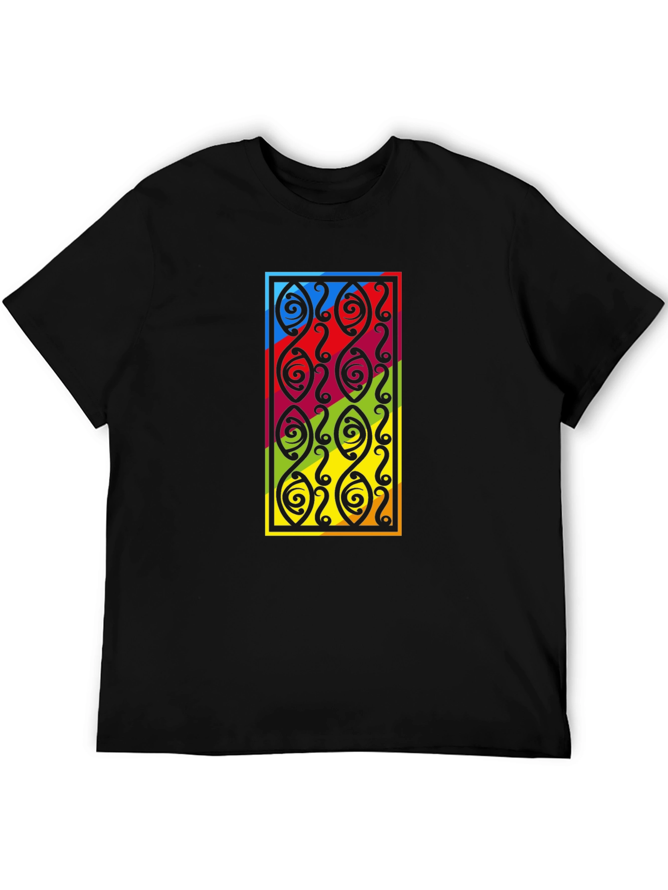 Tribal Pattern Graphic T-Shirt - Stylish Everyday Wear