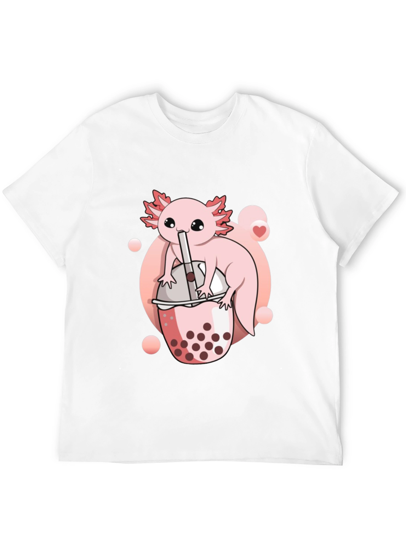 Axolotl Bubble Tea Graphic Tee - Cute Kawaii Design