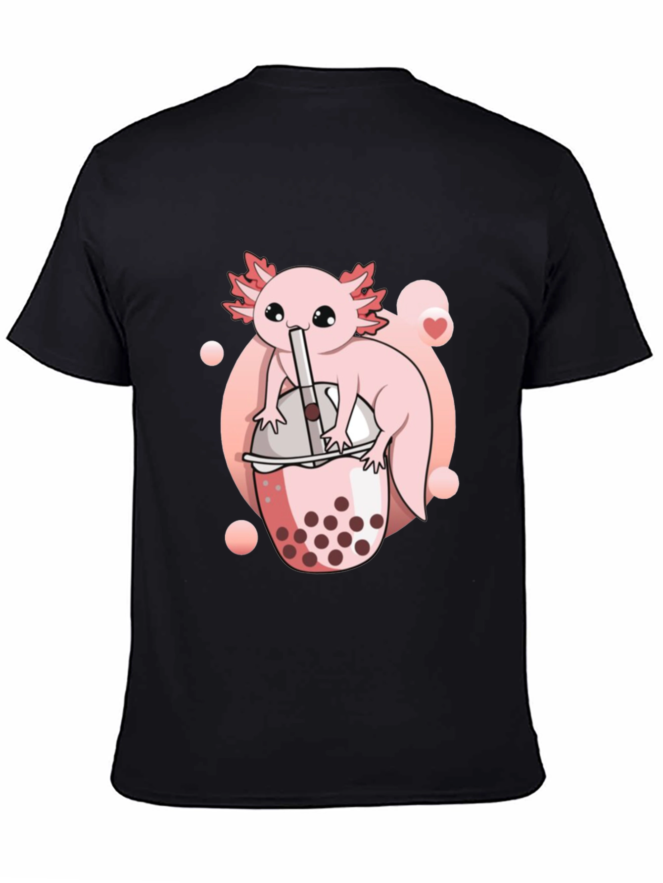 Axolotl Bubble Tea Graphic Tee - Cute Kawaii Design