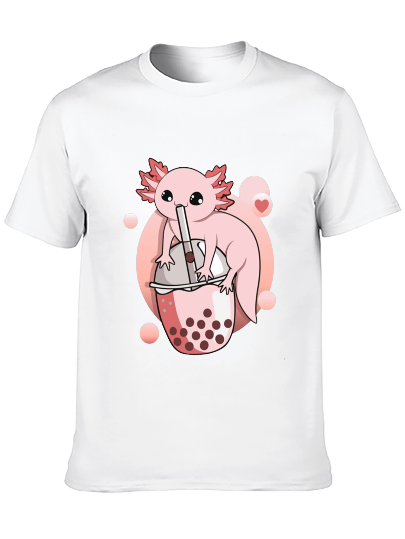 Axolotl Bubble Tea Graphic Tee - Cute Kawaii Design