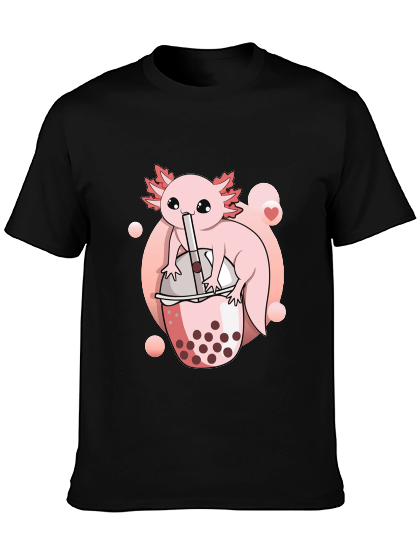 Axolotl Bubble Tea Graphic Tee - Cute Kawaii Design