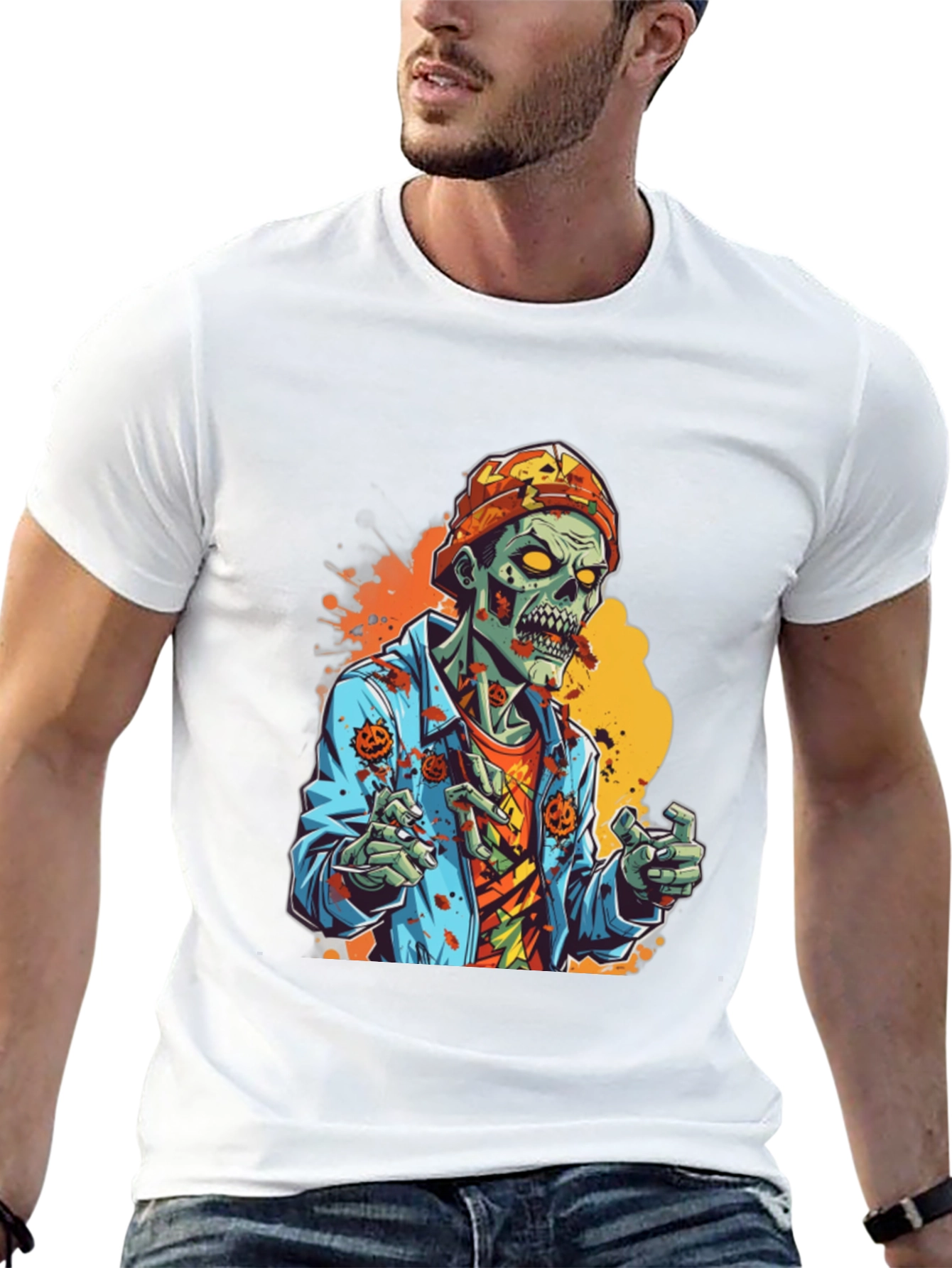 Zombie Halloween Graphic Tee