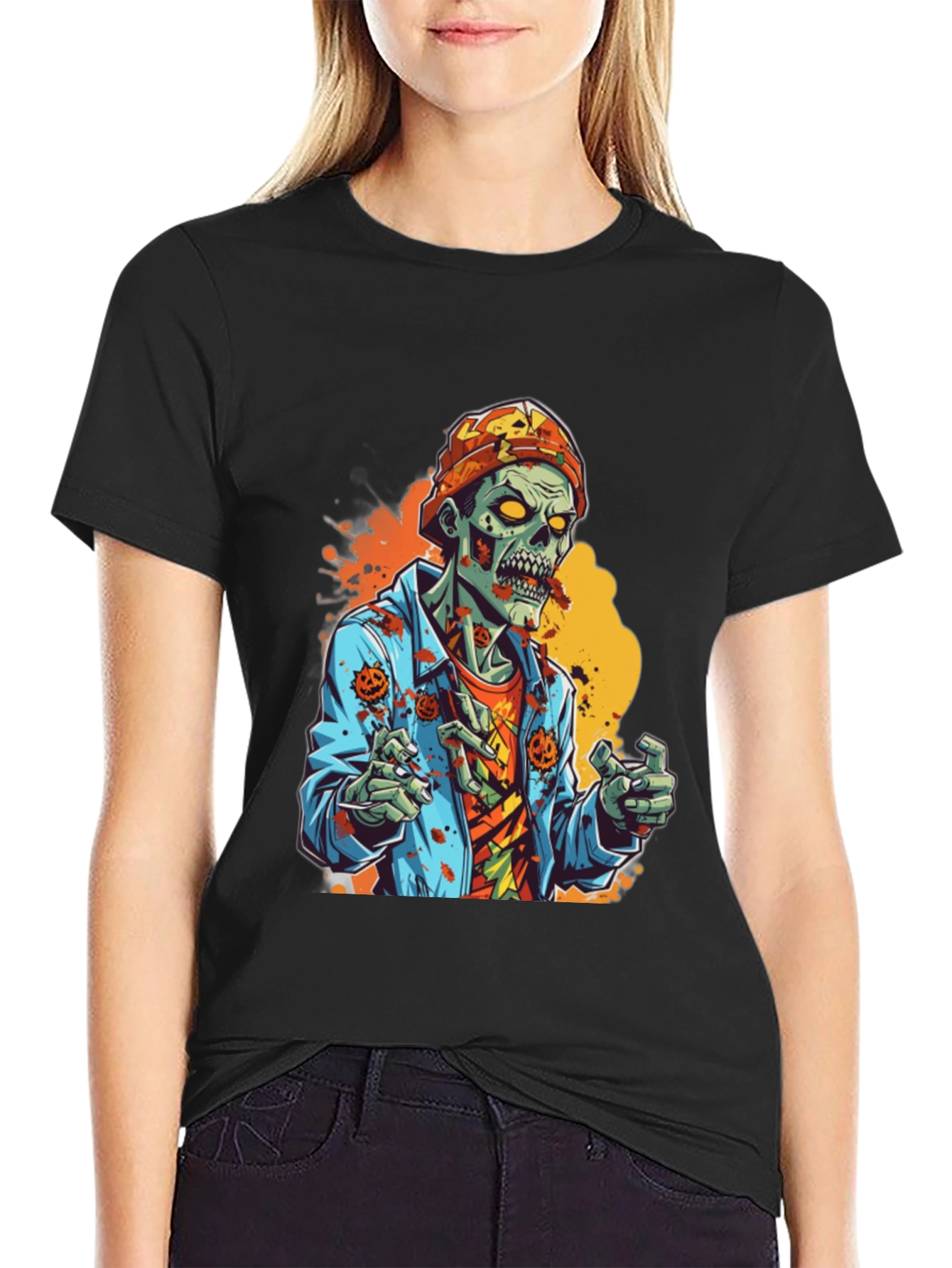 Zombie Halloween Graphic Tee