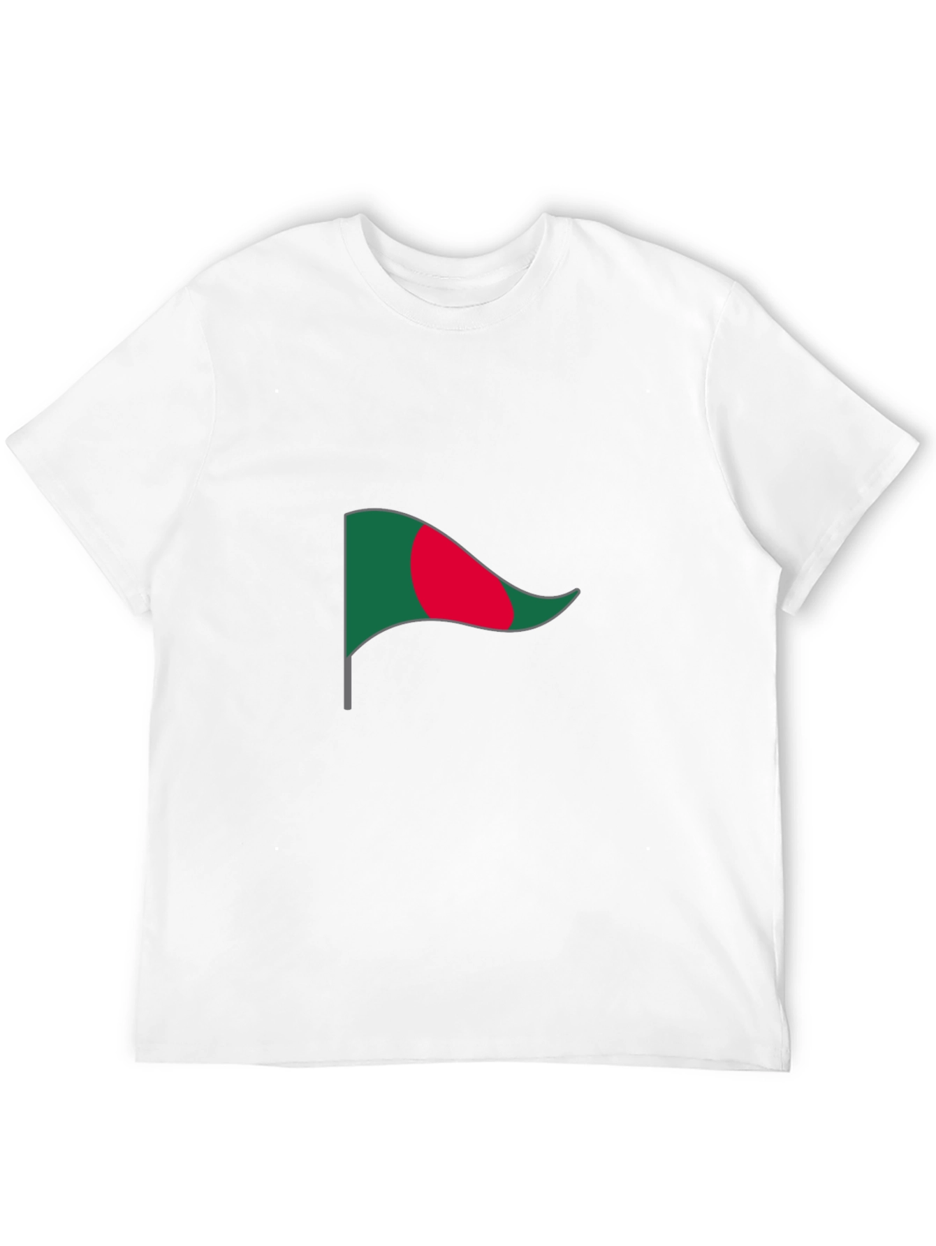 Bangladesh Flag Graphic Tee - Black Cotton T-Shirt