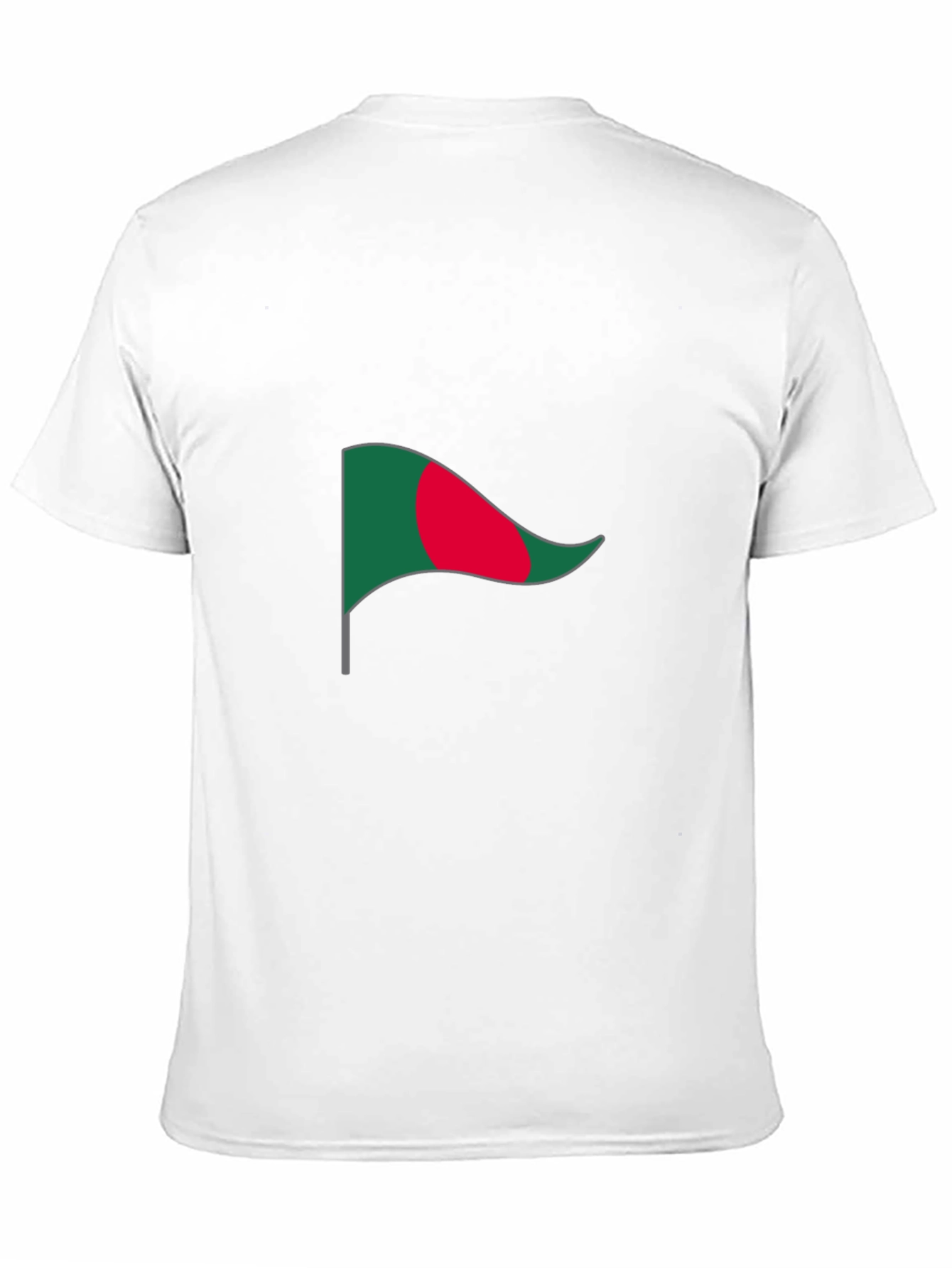 Bangladesh Flag Graphic Tee - Black Cotton T-Shirt