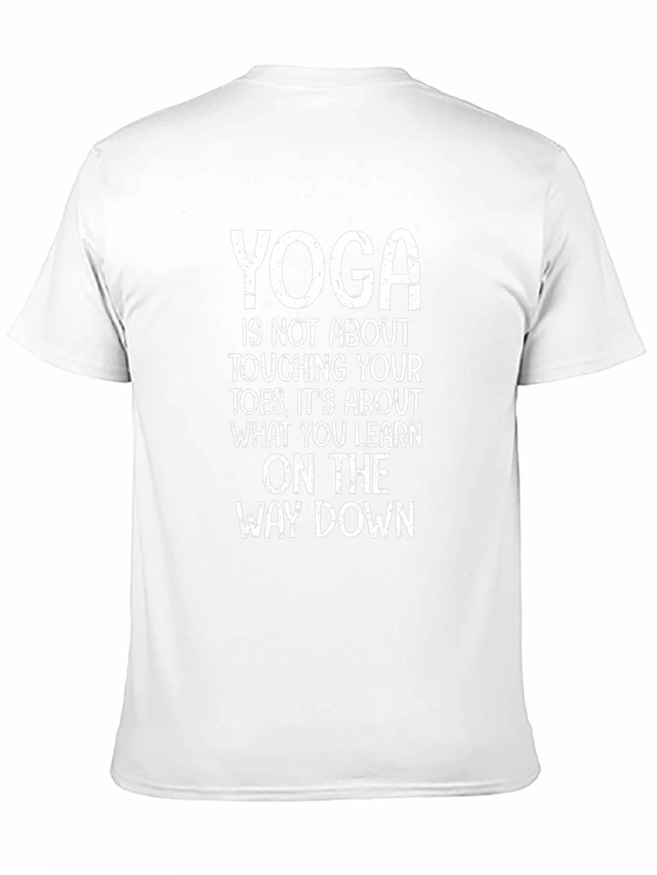 Yoga Philosophy Black T-Shirt: Learn On The Way Down