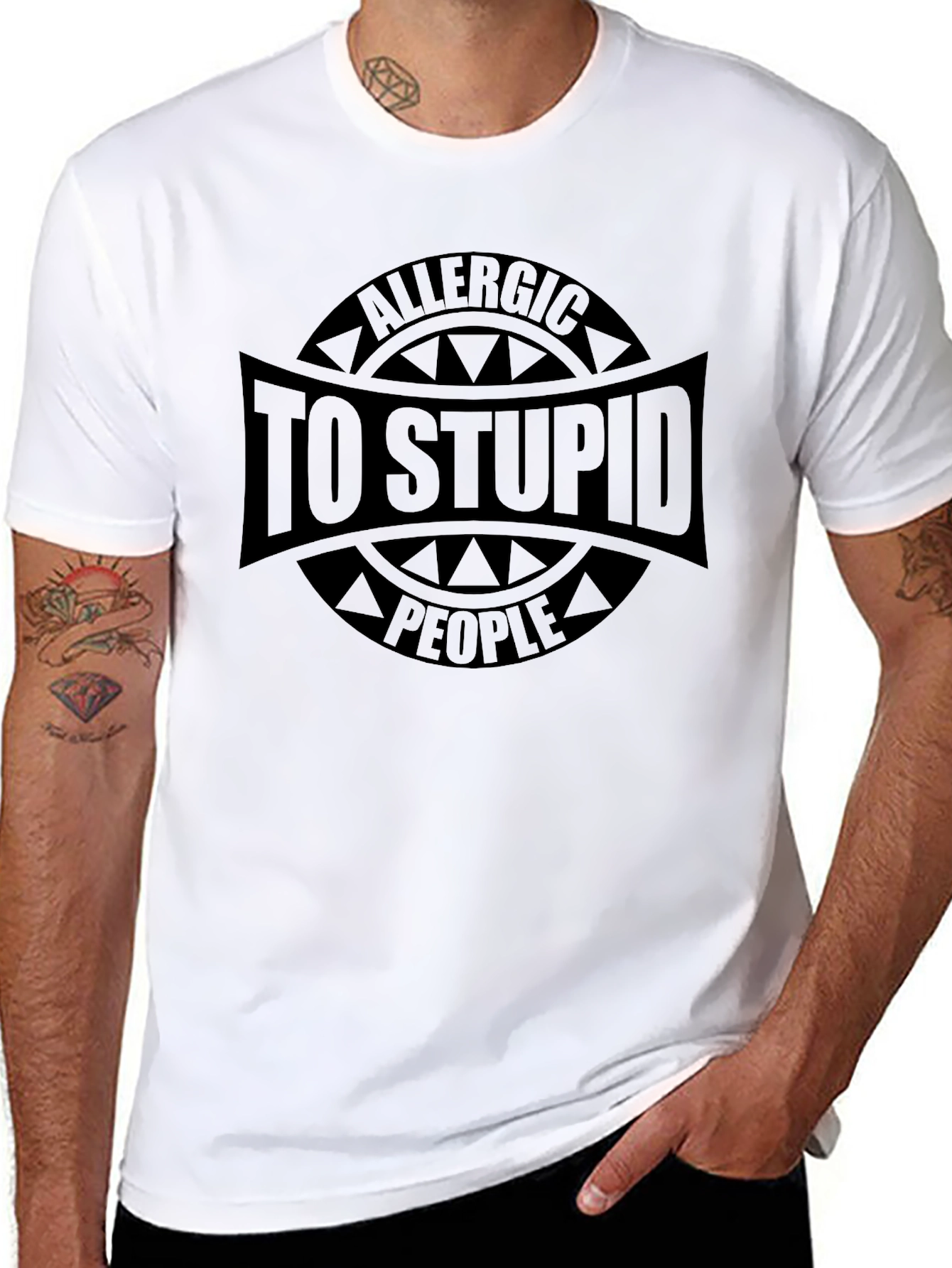 Allergic to Stupid People Graphic Tee
