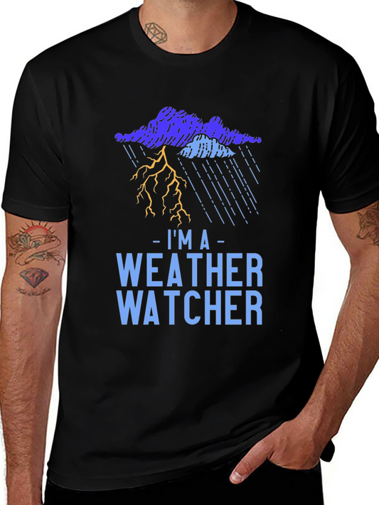 Weather Watcher Graphic T-Shirt - Storm Design