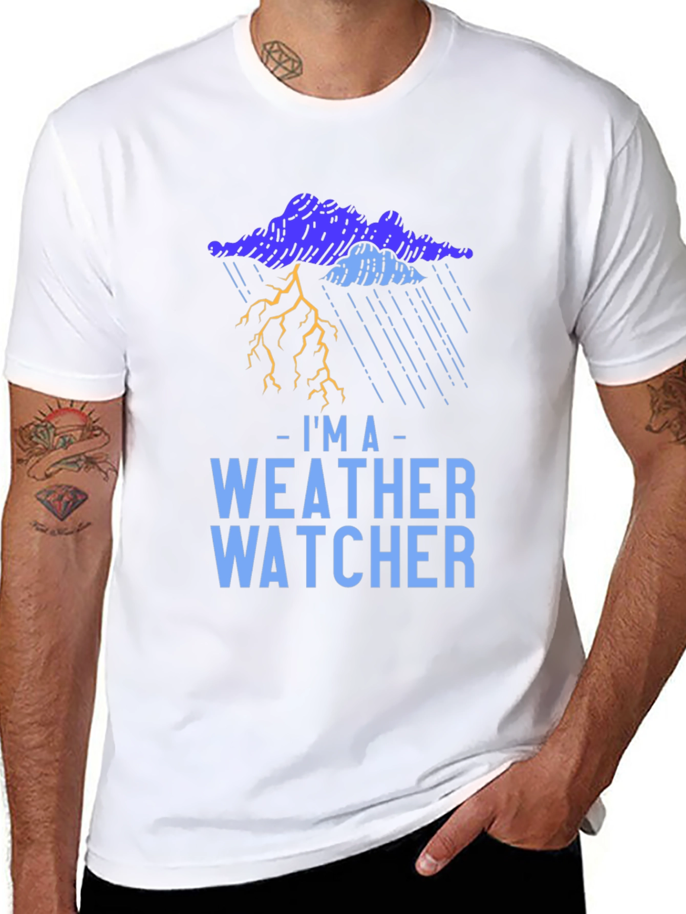 Weather Watcher Graphic T-Shirt - Storm Design