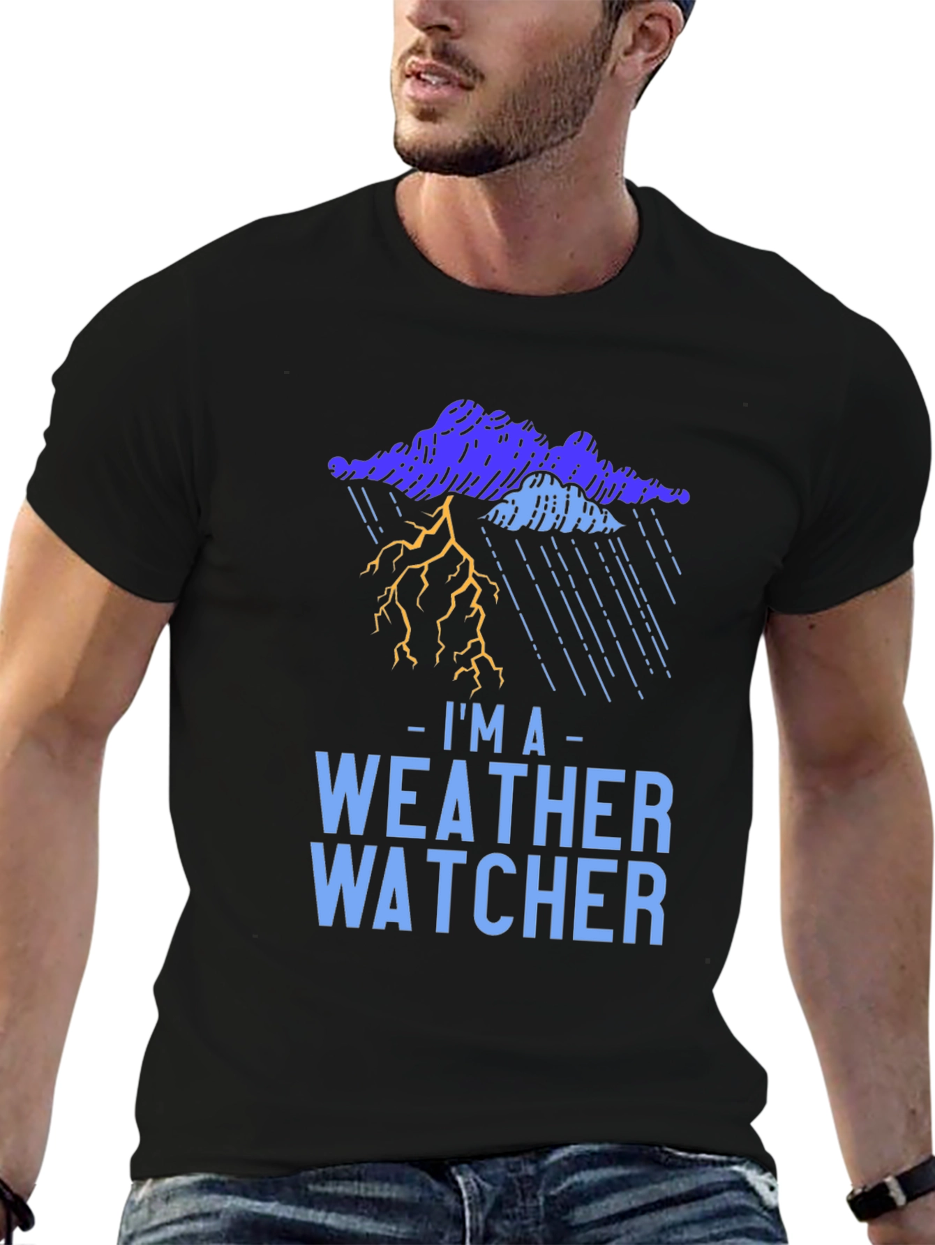 Weather Watcher Graphic T-Shirt - Storm Design