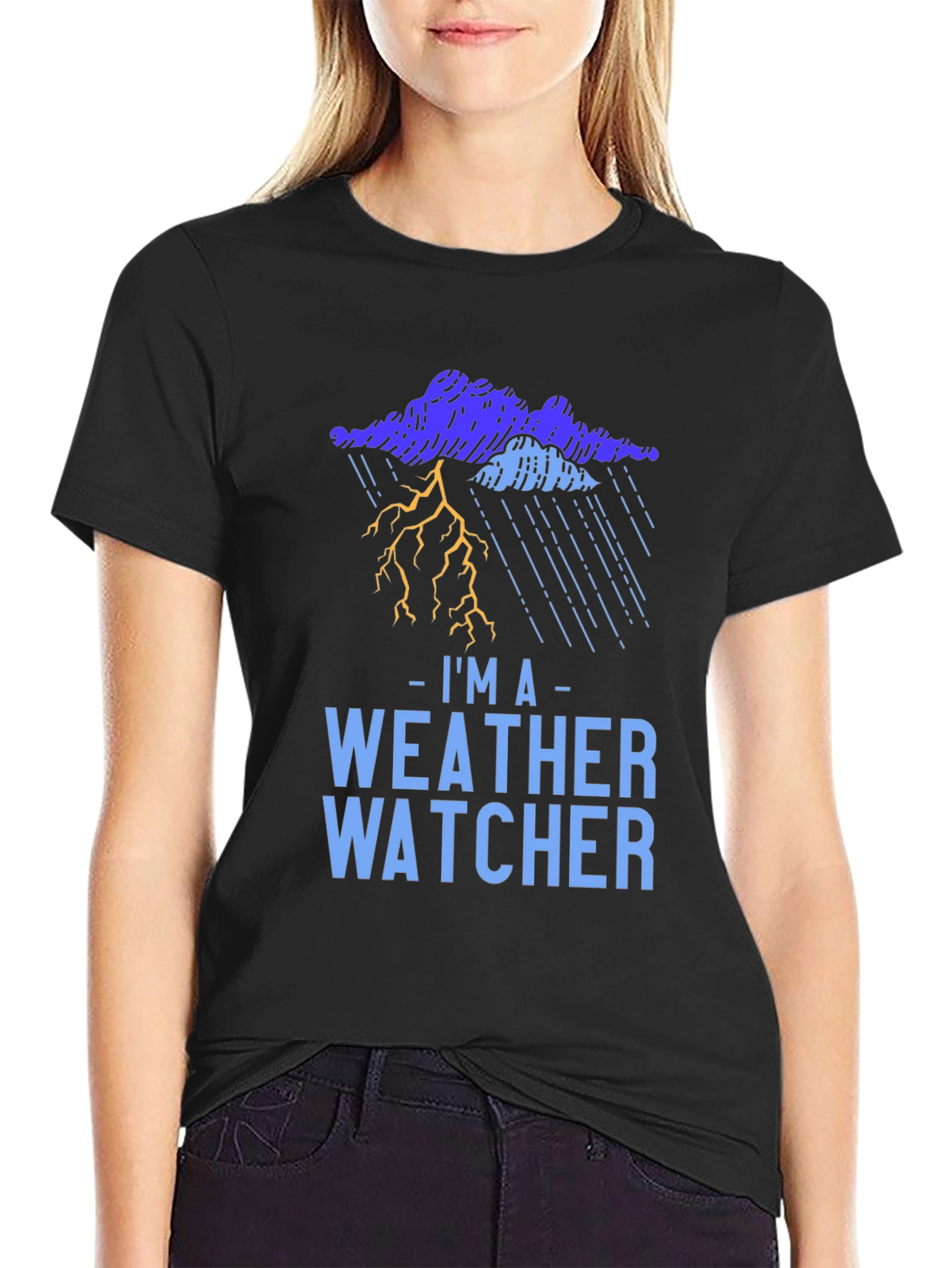 Weather Watcher Graphic T-Shirt - Storm Design