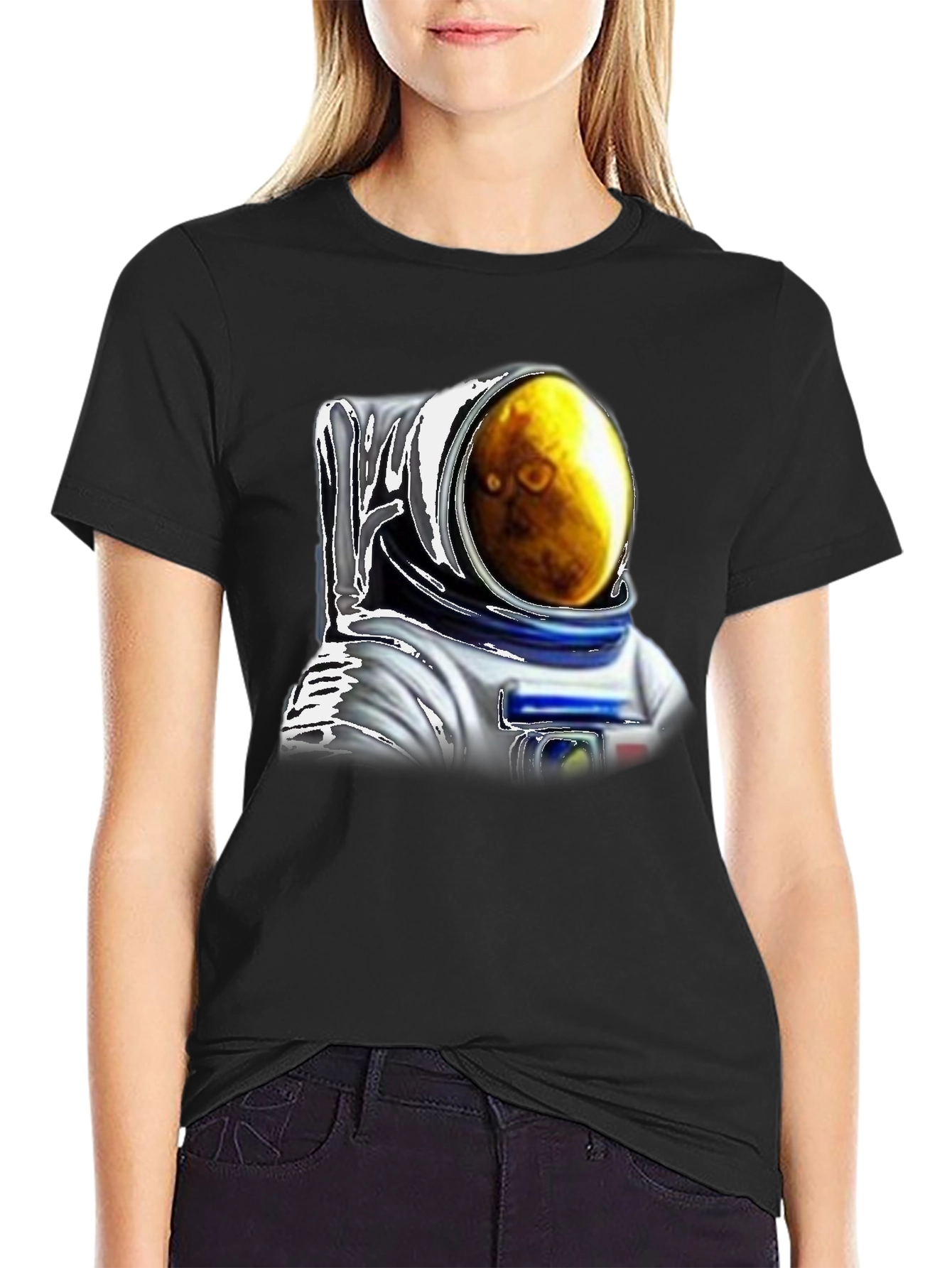 Astronaut Planet T-Shirt - Cosmic Style