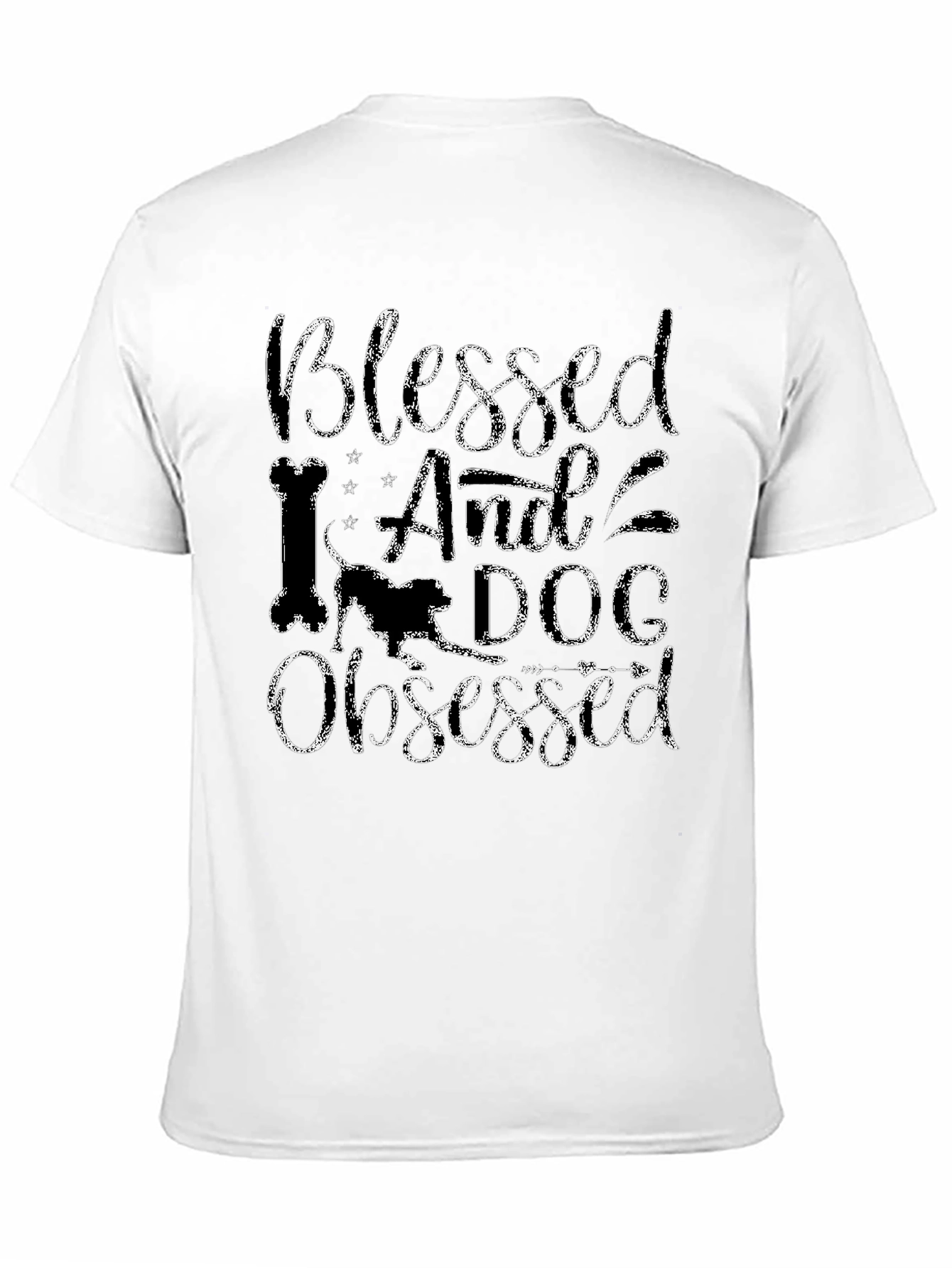 Blessed And Dog Obsessed Black T-Shirt