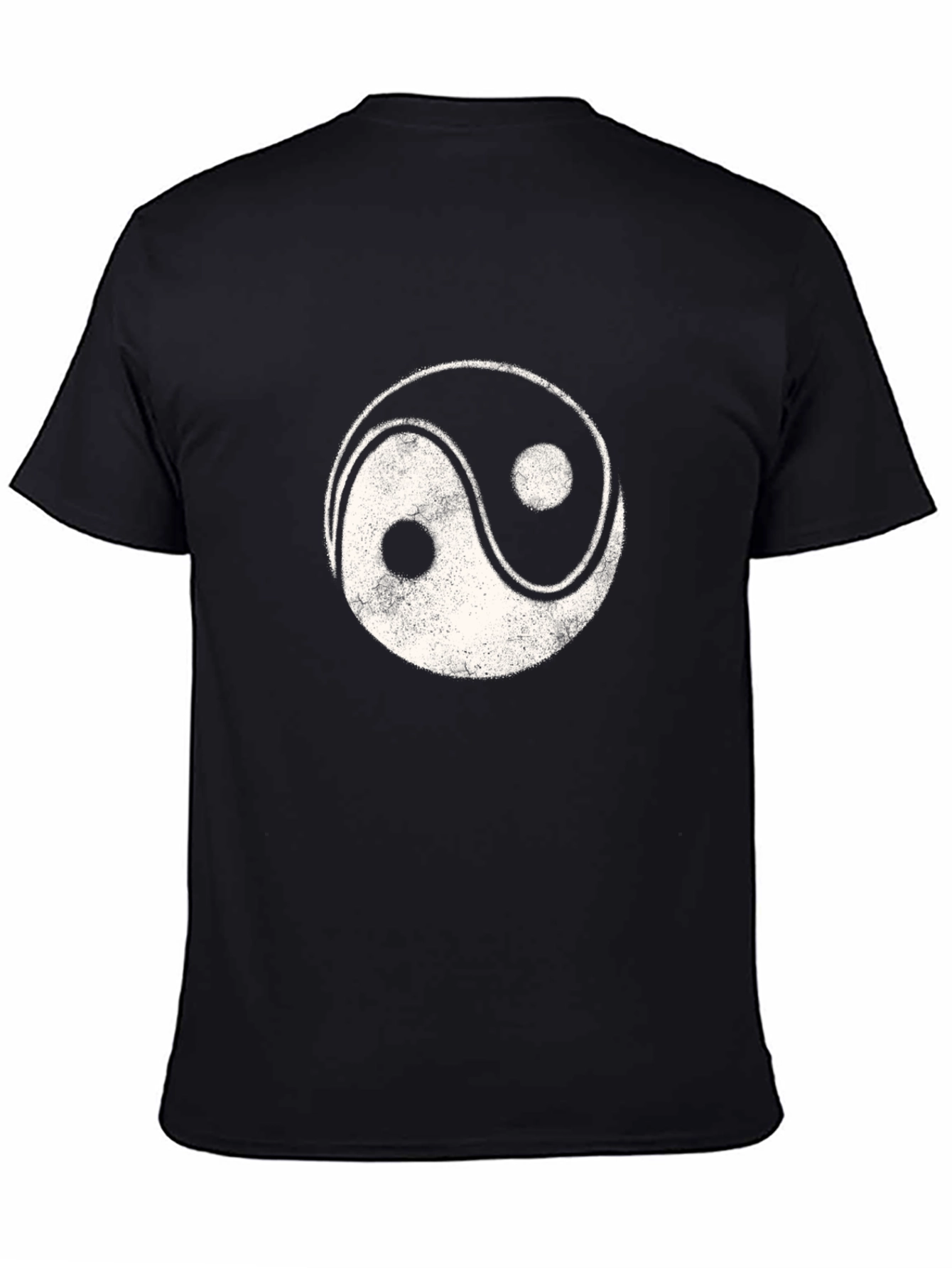 Yin Yang Graphic Tee - Black Cotton Blend