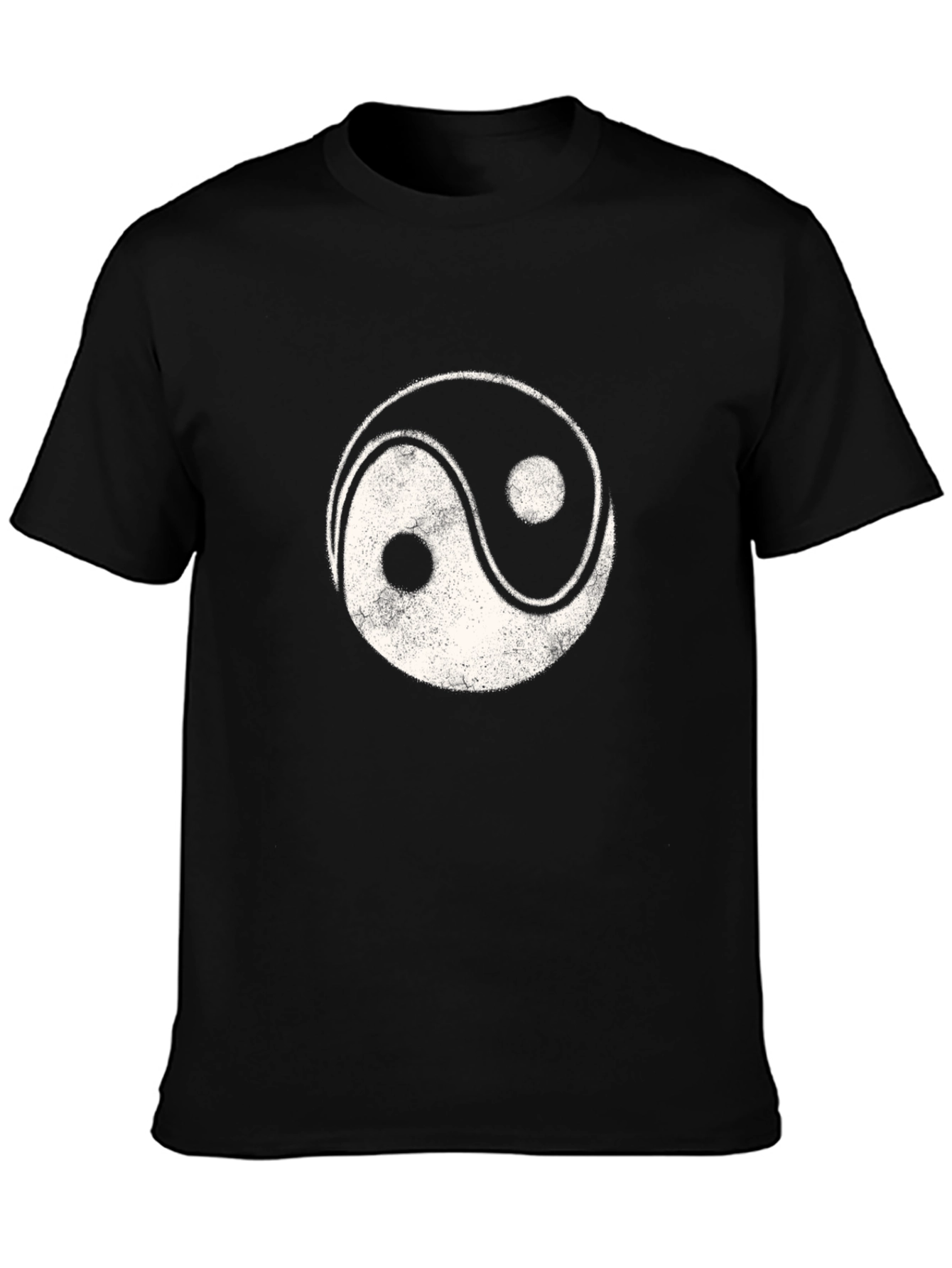 Yin Yang Graphic Tee - Black Cotton Blend