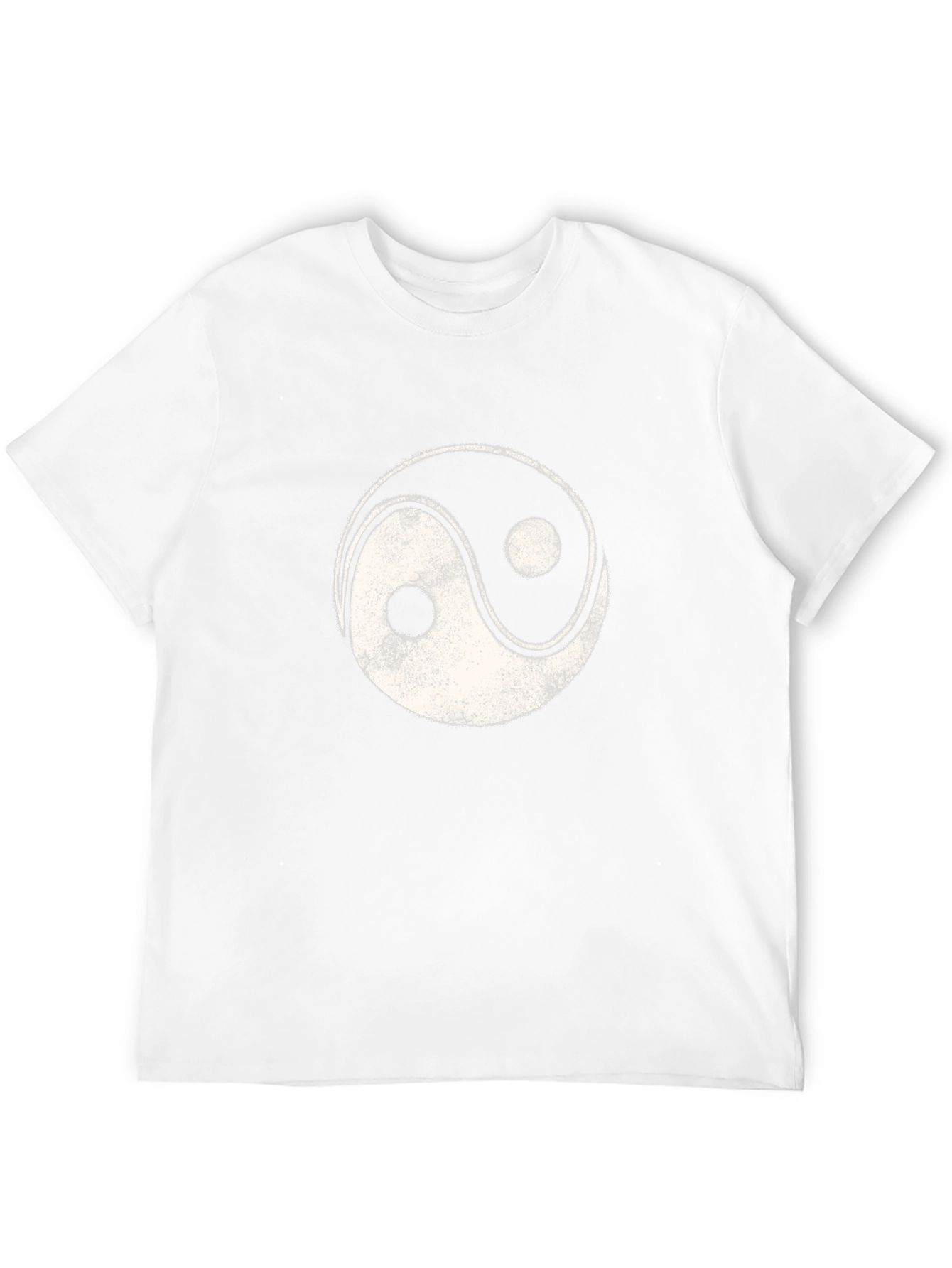Yin Yang Graphic Tee - Black Cotton Blend
