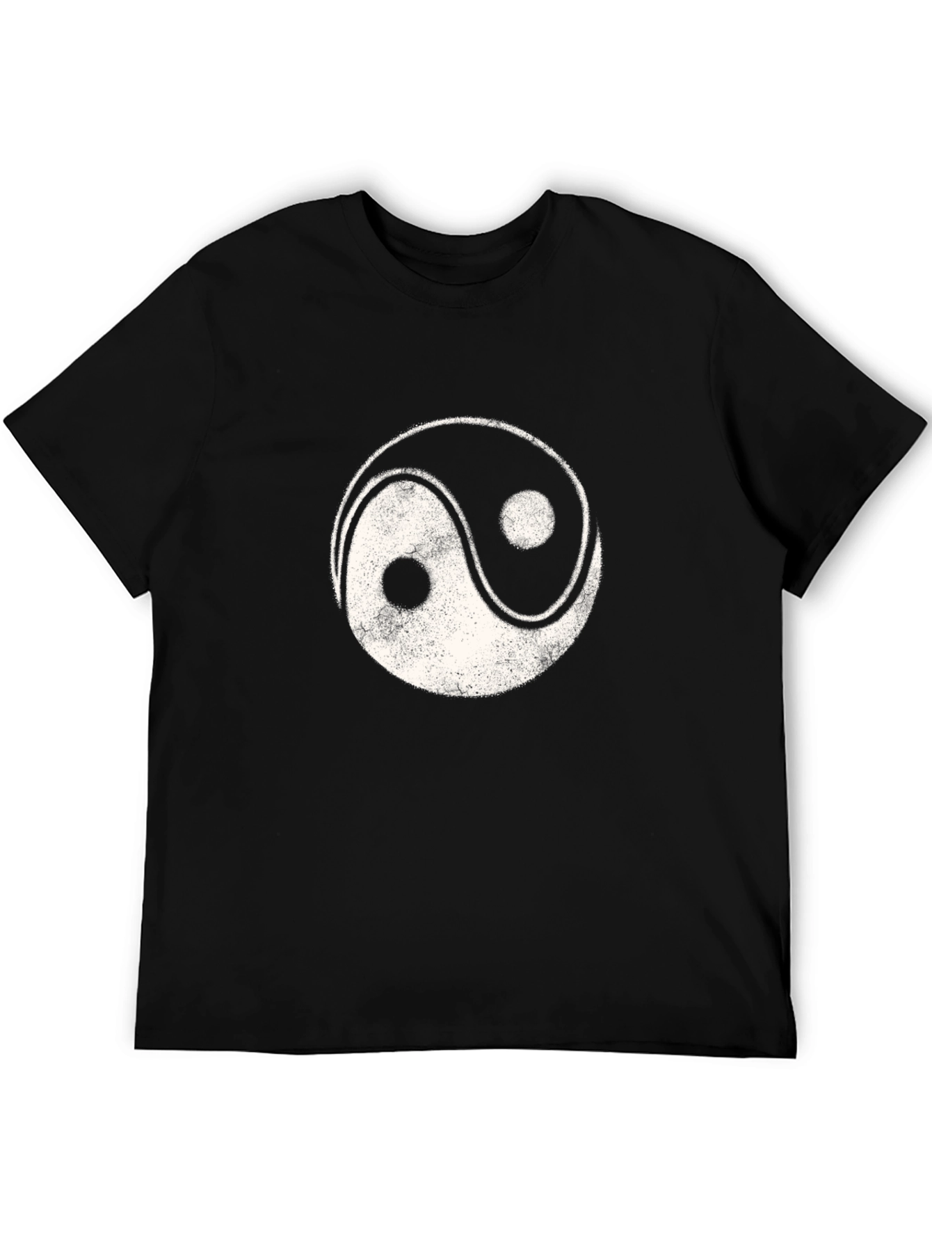 Yin Yang Graphic Tee - Black Cotton Blend