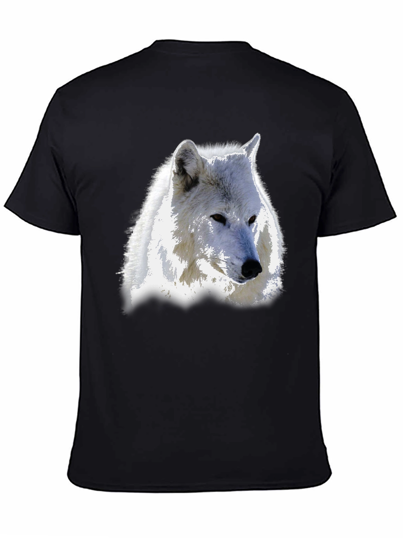 Wolf Graphic T-Shirt - Bold Black Tee