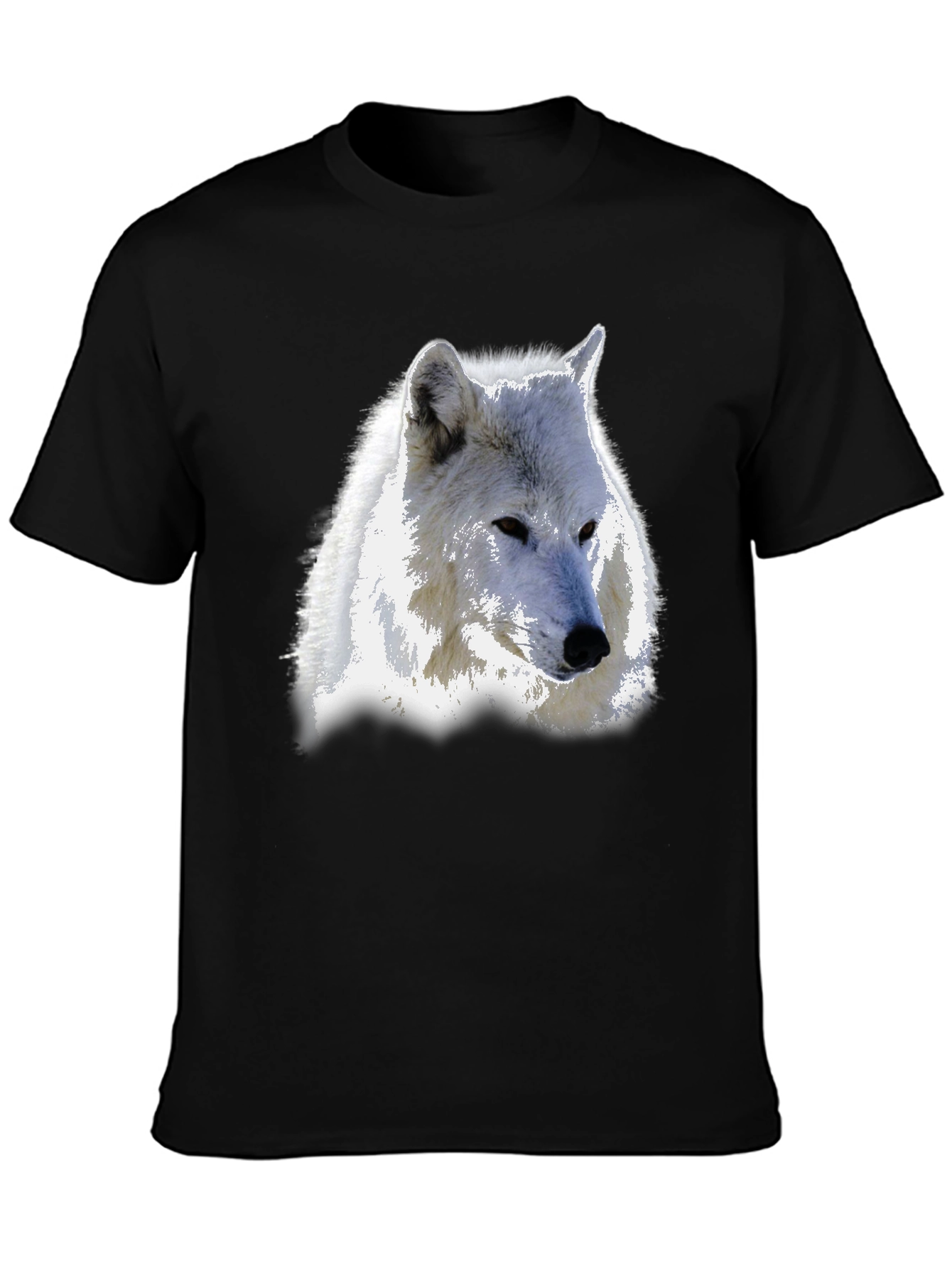 Wolf Graphic T-Shirt - Bold Black Tee