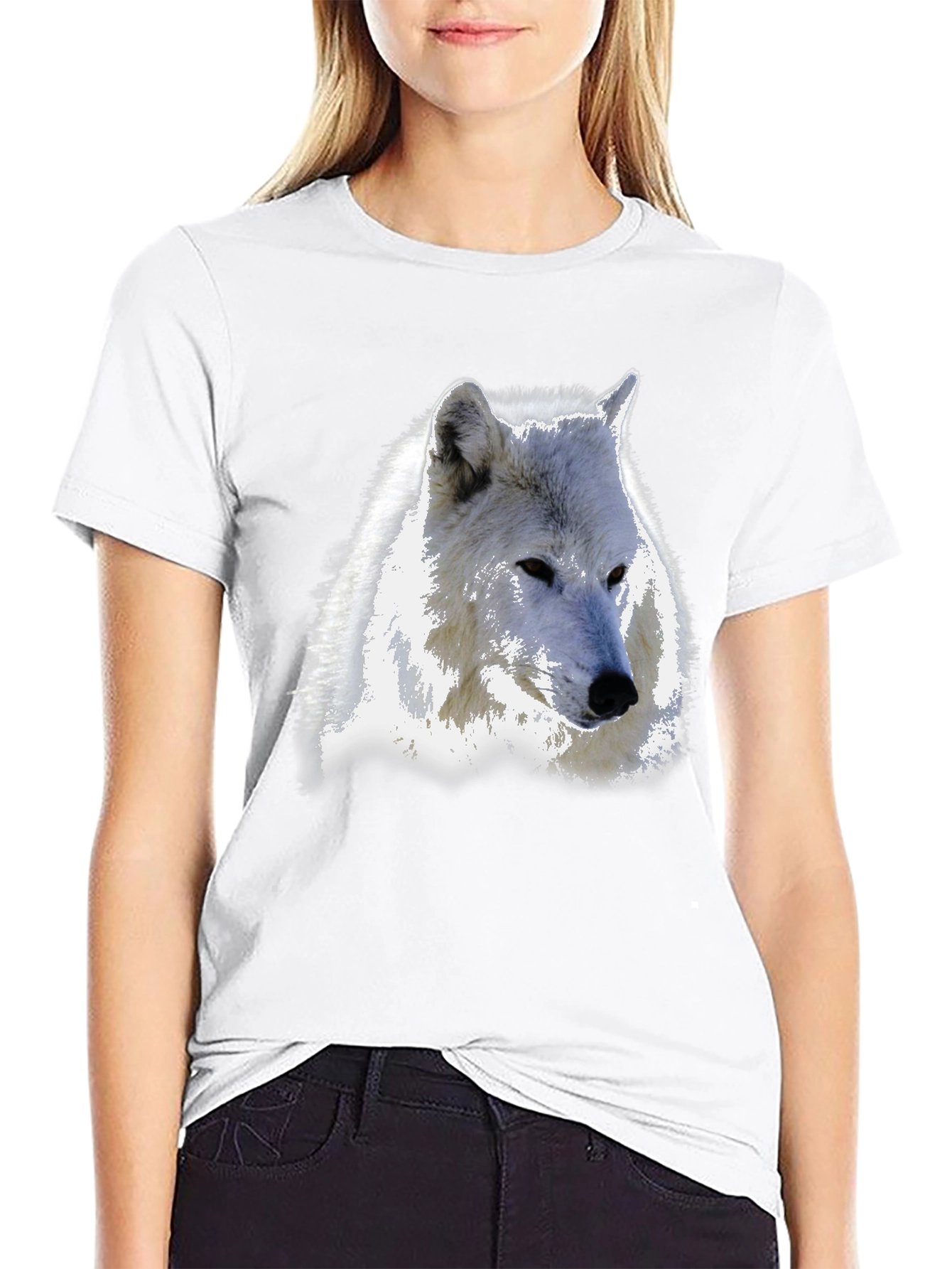 Wolf Graphic T-Shirt - Bold Black Tee