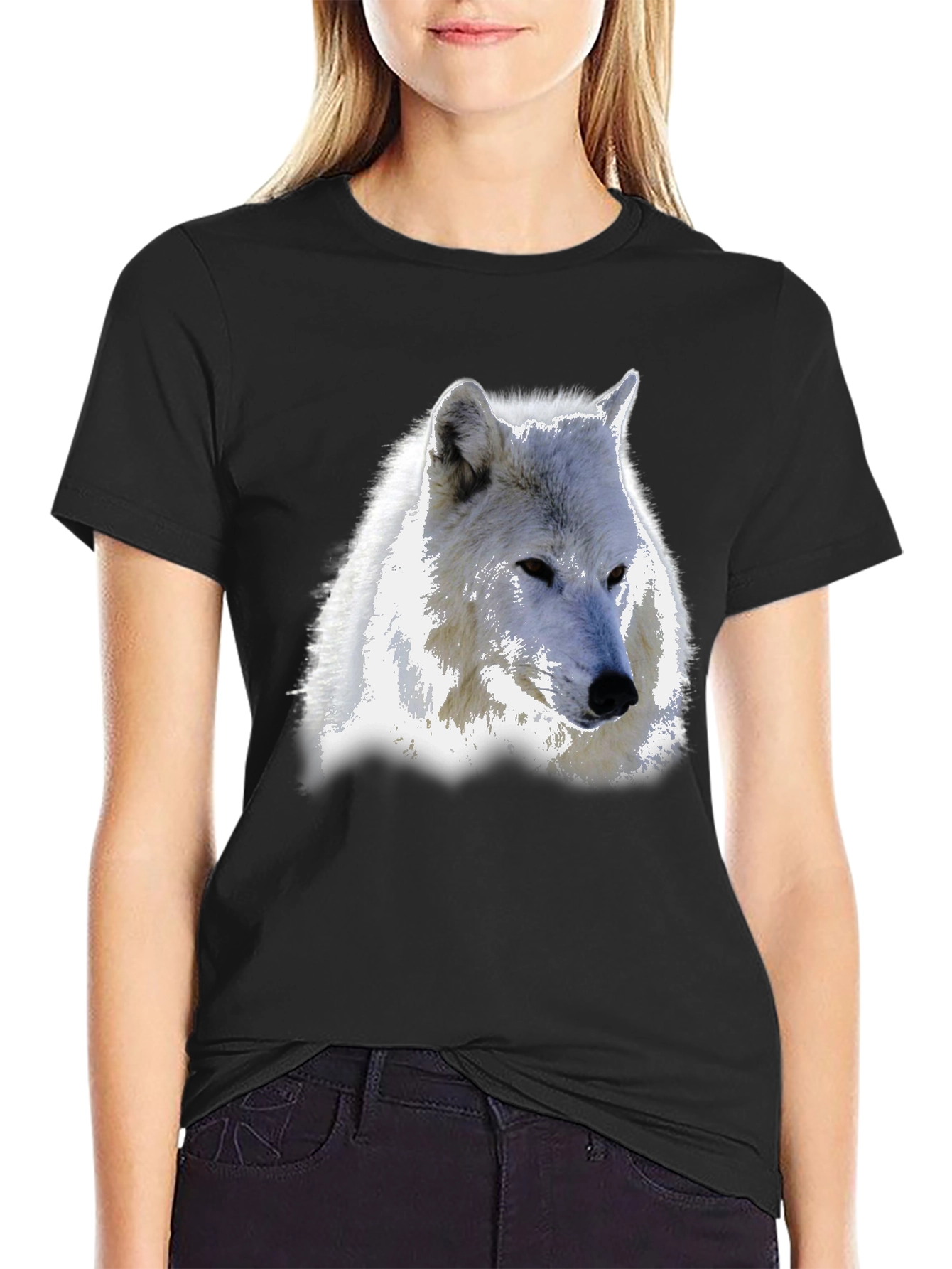 Wolf Graphic T-Shirt - Bold Black Tee