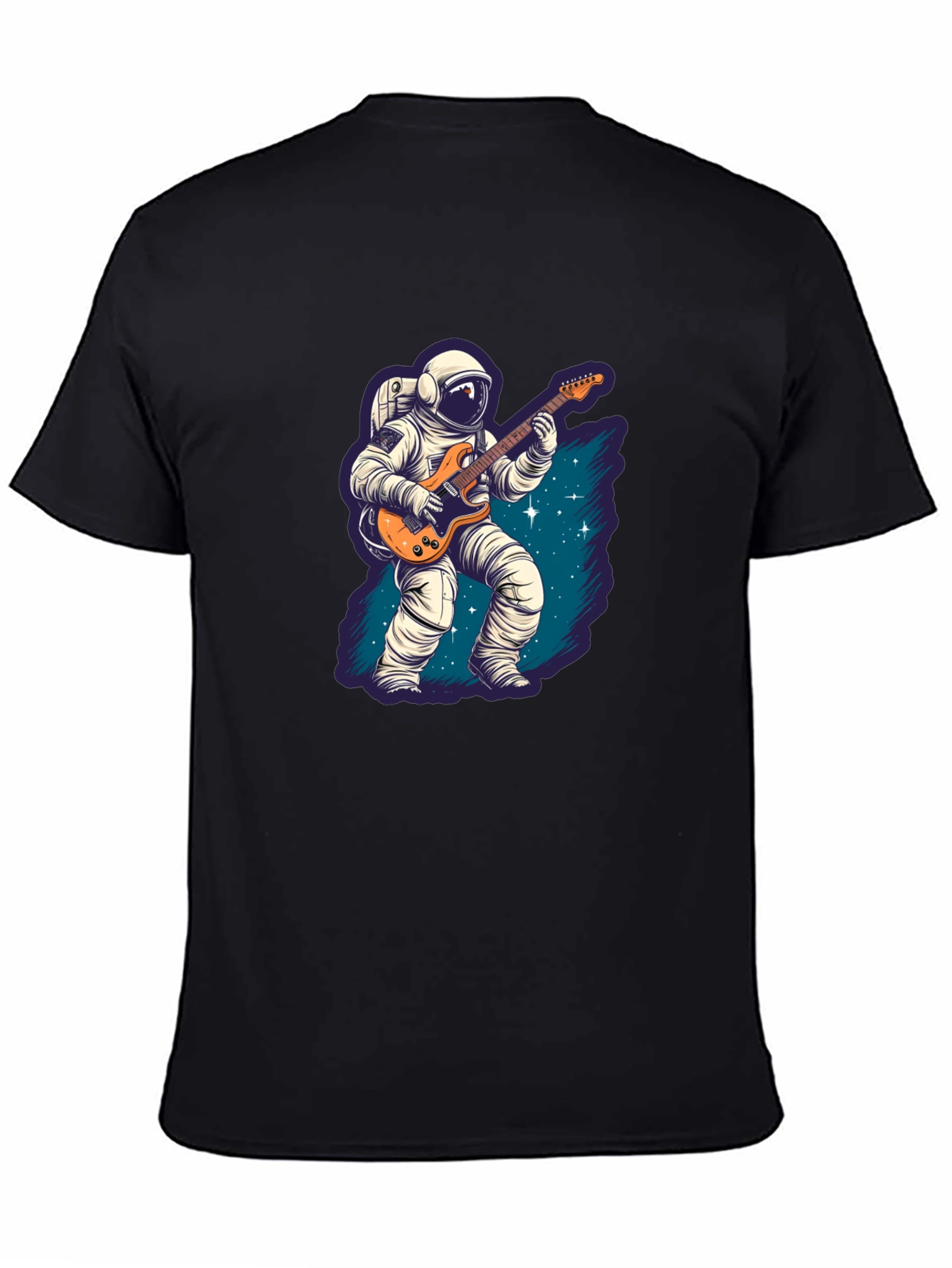 Astronaut Guitarist Black T-Shirt