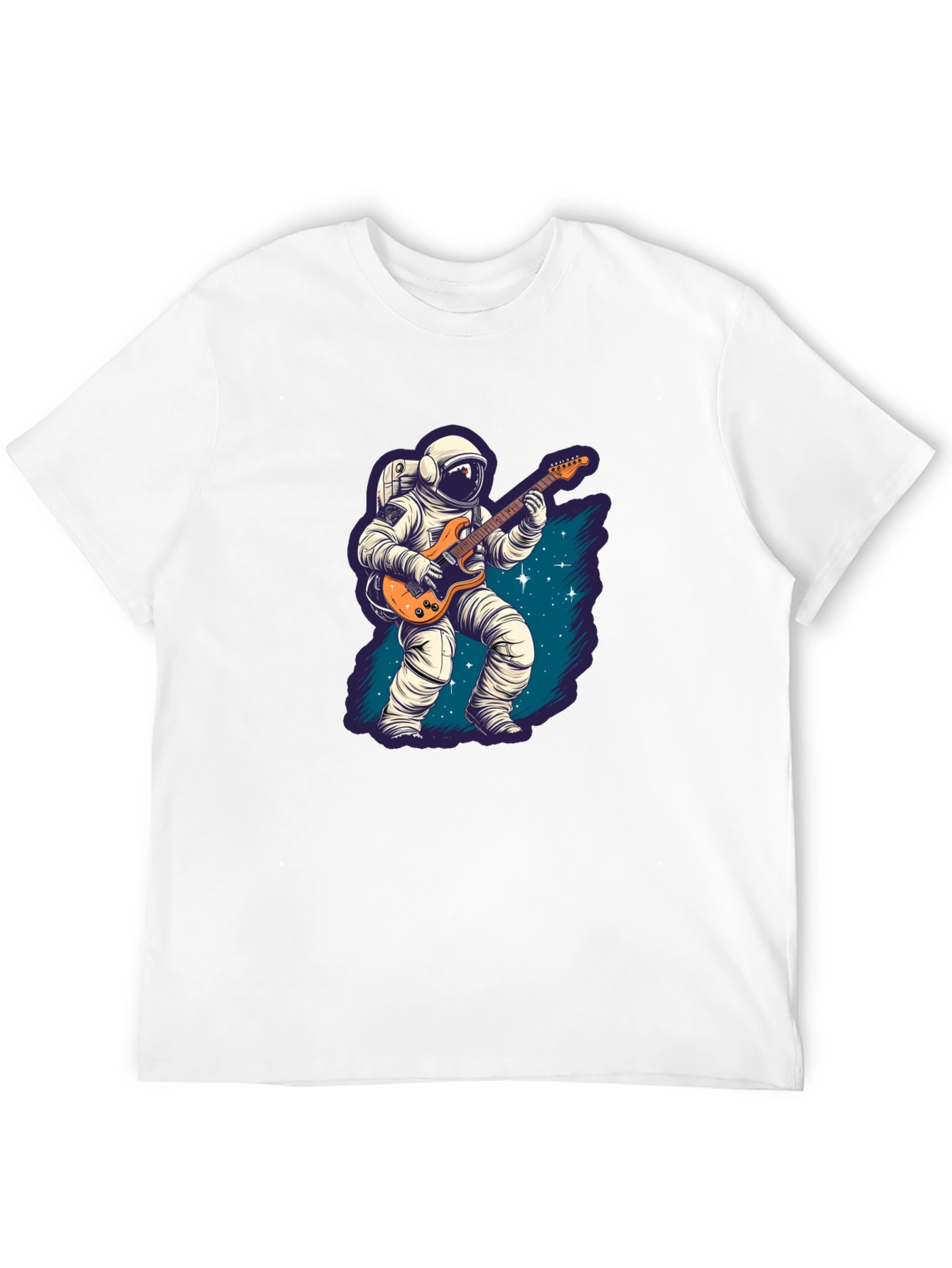 Astronaut Guitarist Black T-Shirt
