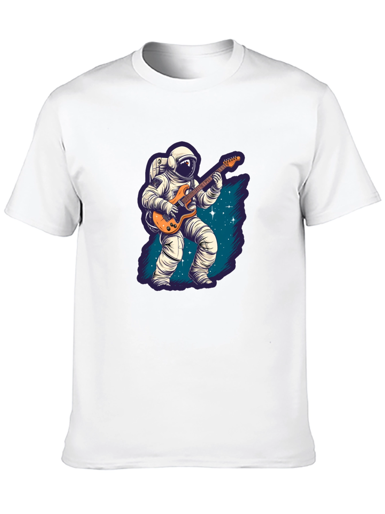 Astronaut Guitarist Black T-Shirt