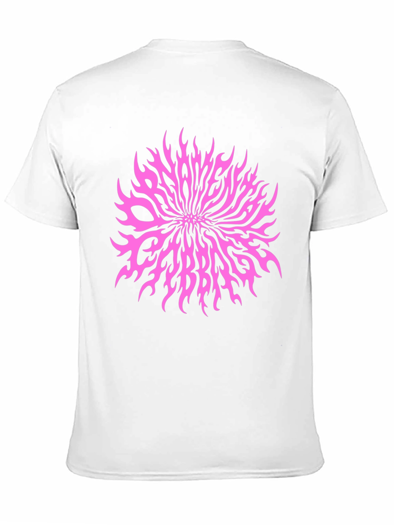 Black T-Shirt with Pink Slaves Cabbage Graphic