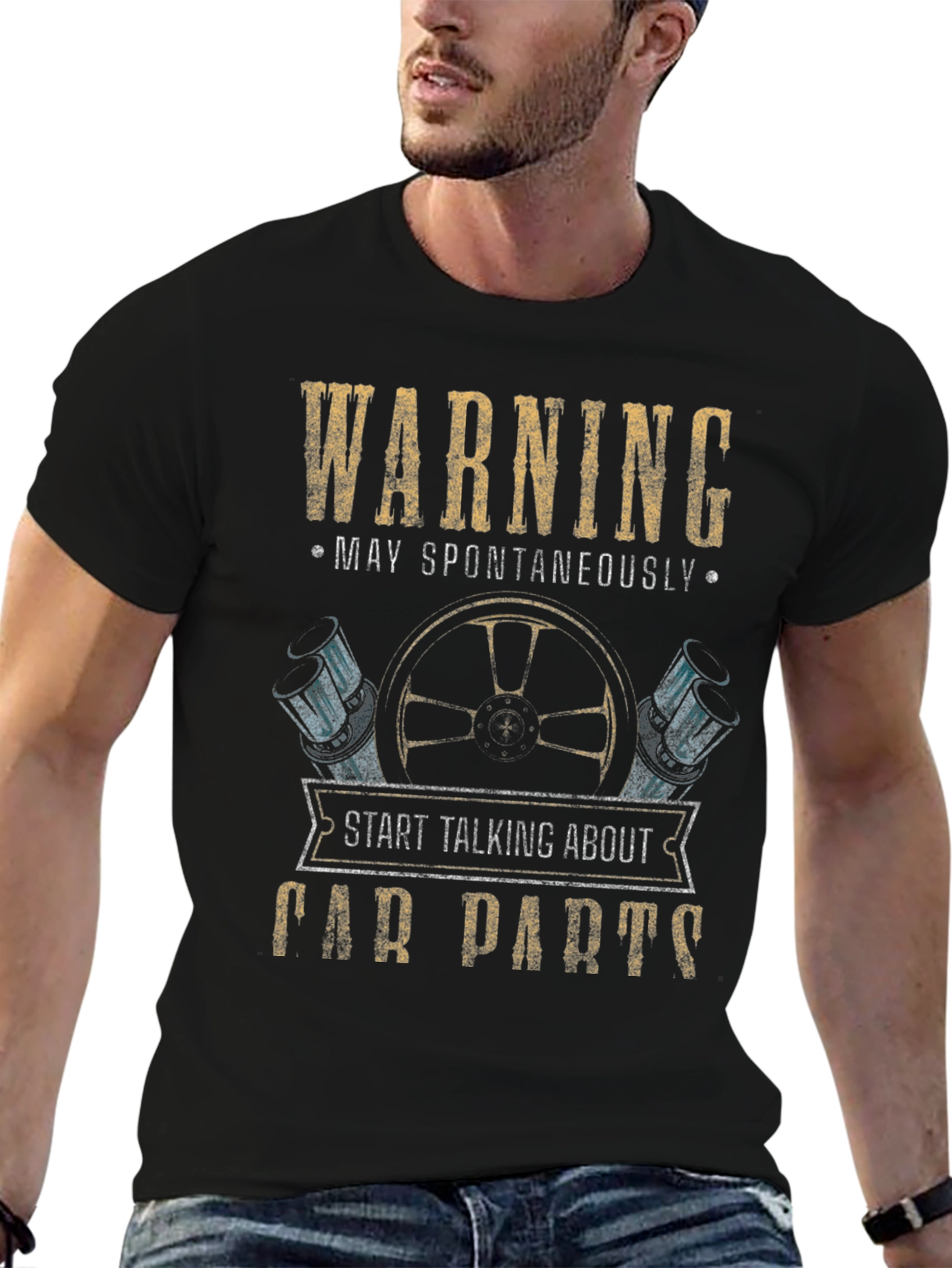 Warning Car Parts T-Shirt