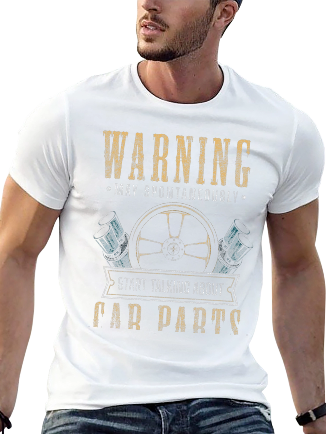Warning Car Parts T-Shirt