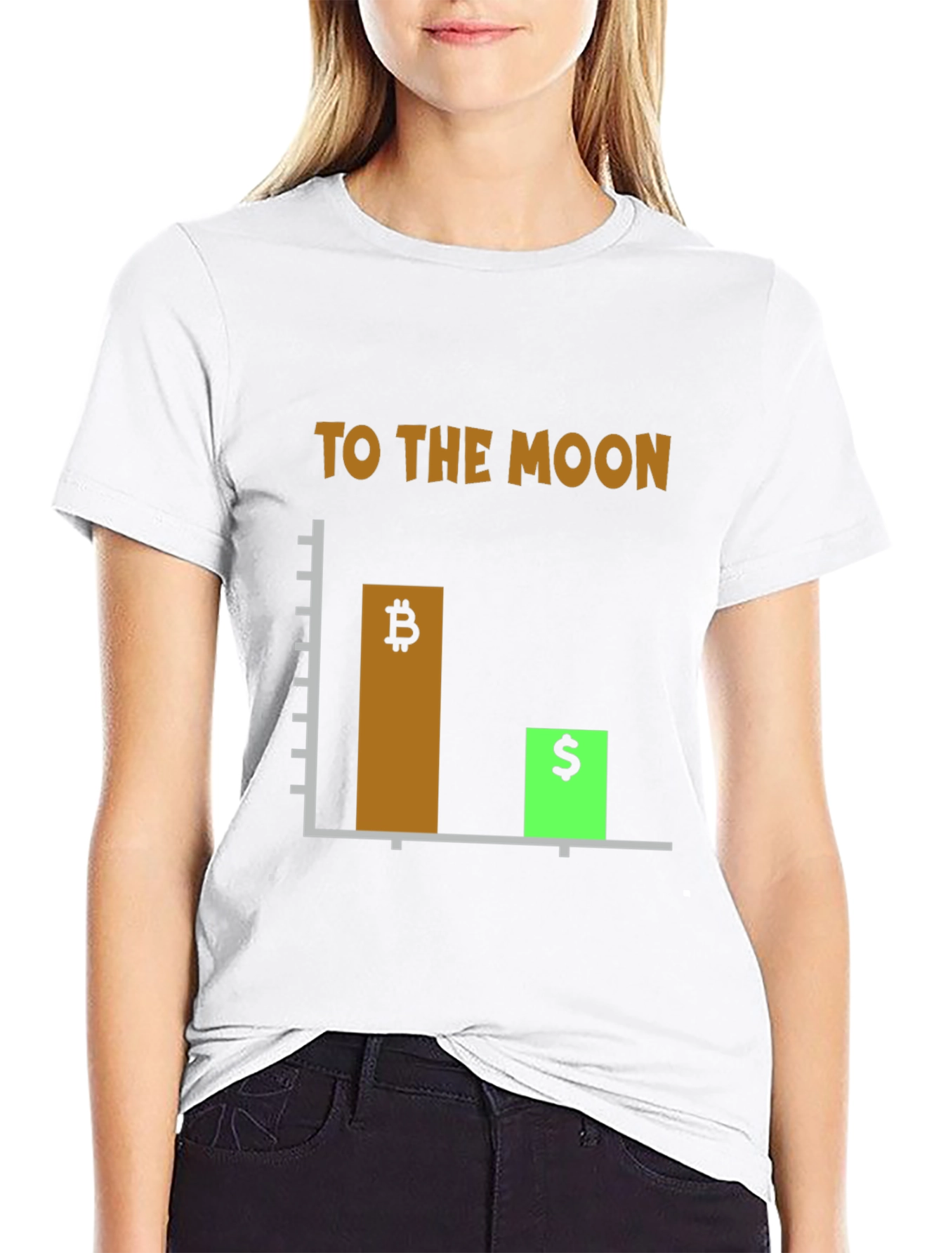 Bitcoin To The Moon Graphic Tee