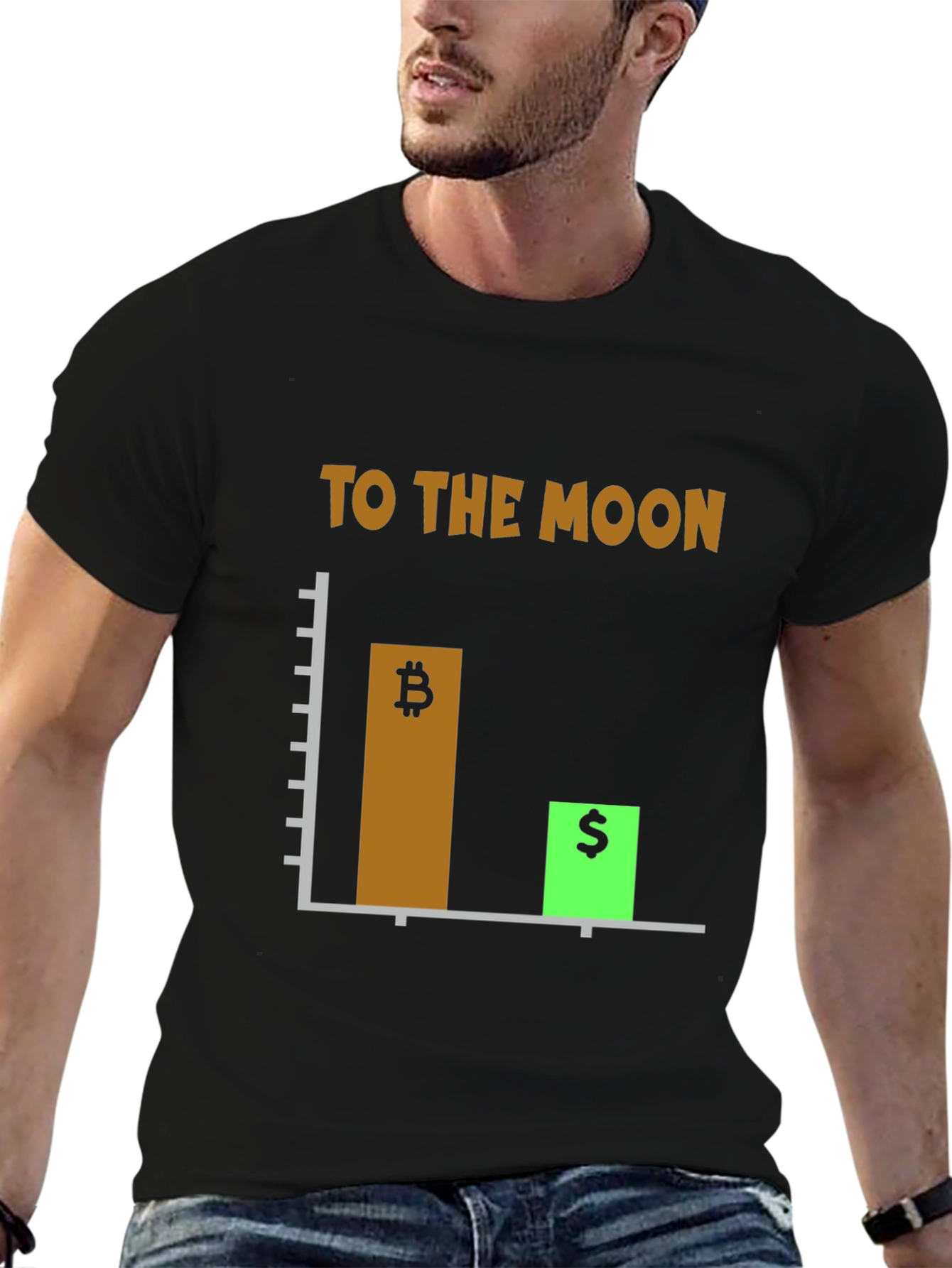 Bitcoin To The Moon Graphic Tee