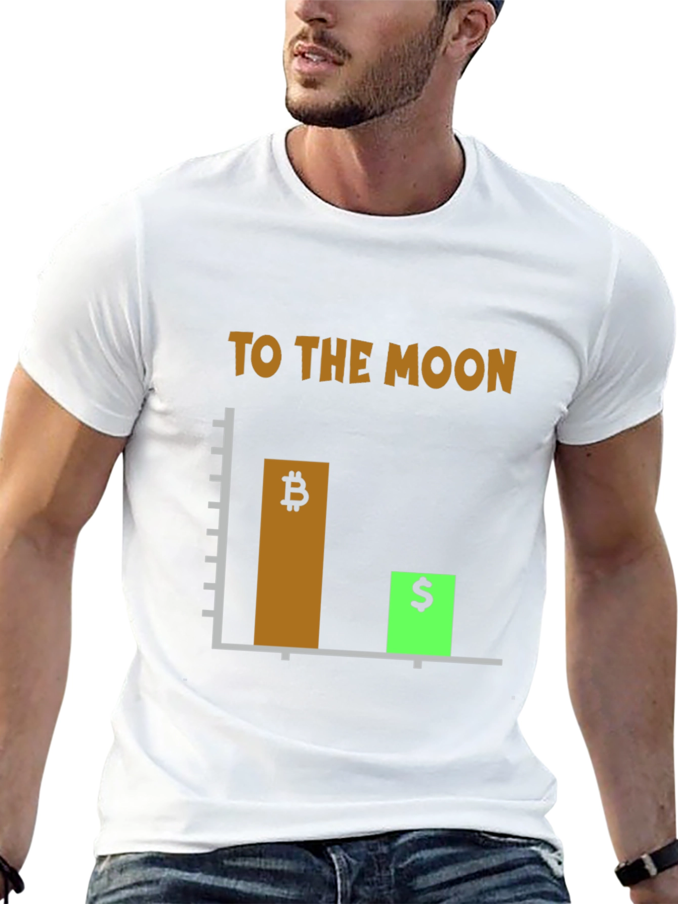Bitcoin To The Moon Graphic Tee