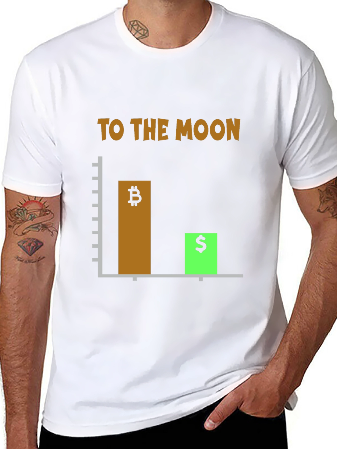 Bitcoin To The Moon Graphic Tee