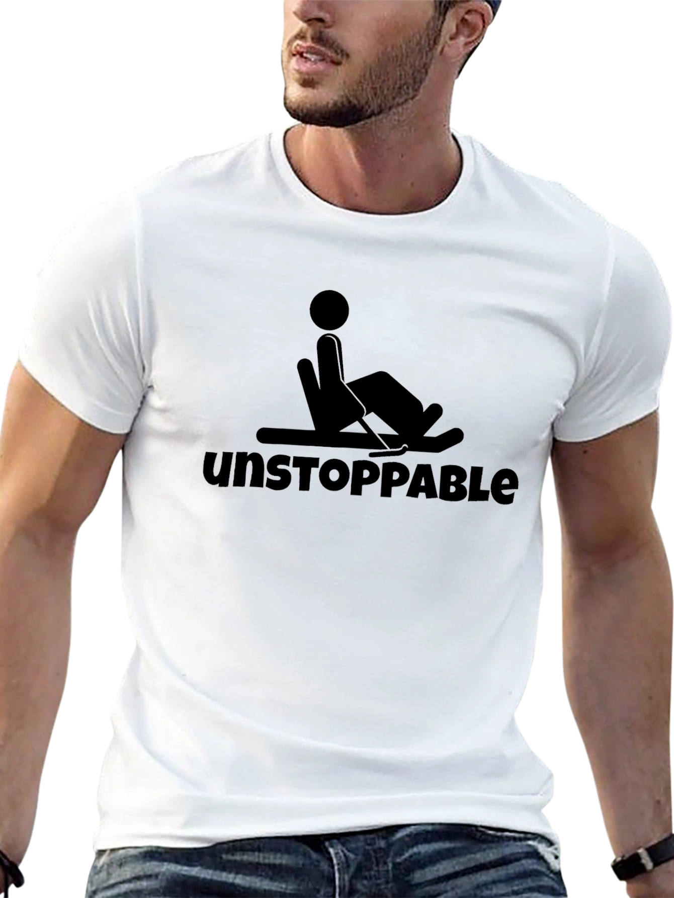 Unstoppable Stick Figure Rocking Chair T-Shirt