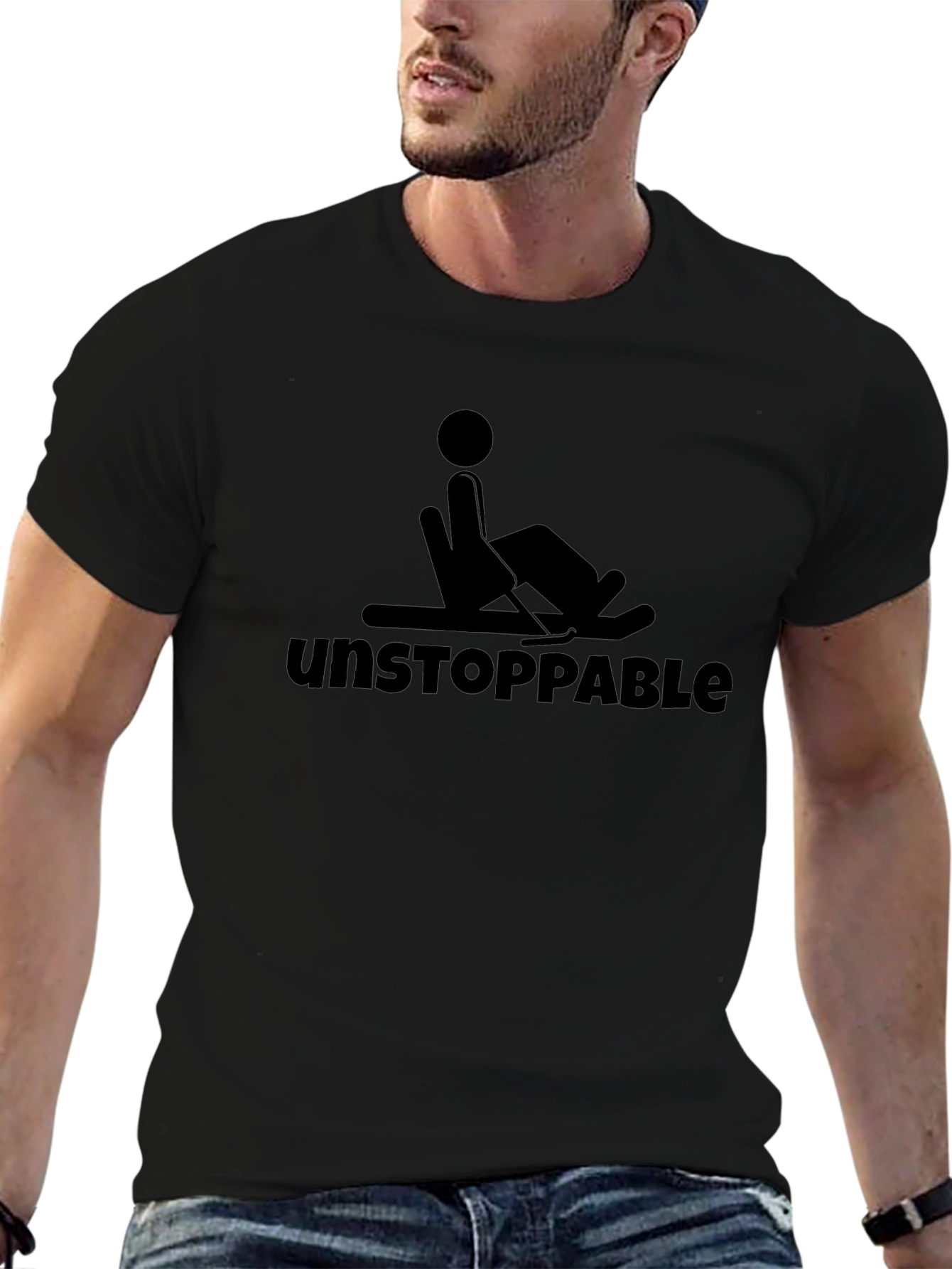 Unstoppable Stick Figure Rocking Chair T-Shirt