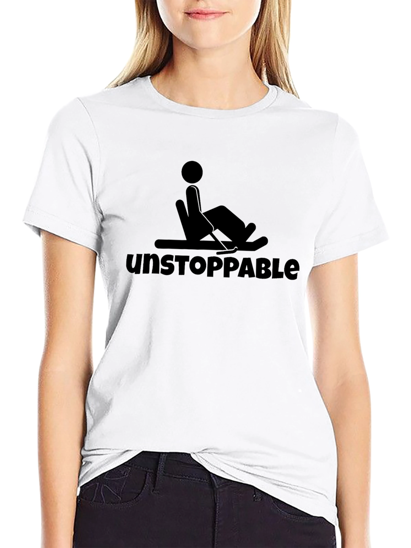 Unstoppable Stick Figure Rocking Chair T-Shirt