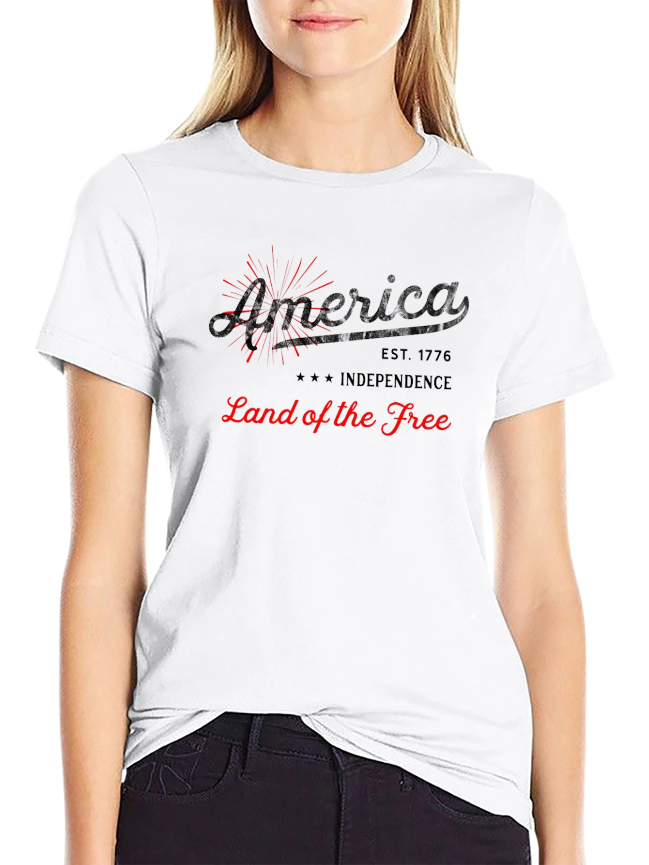 America Land of the Free Graphic Tee