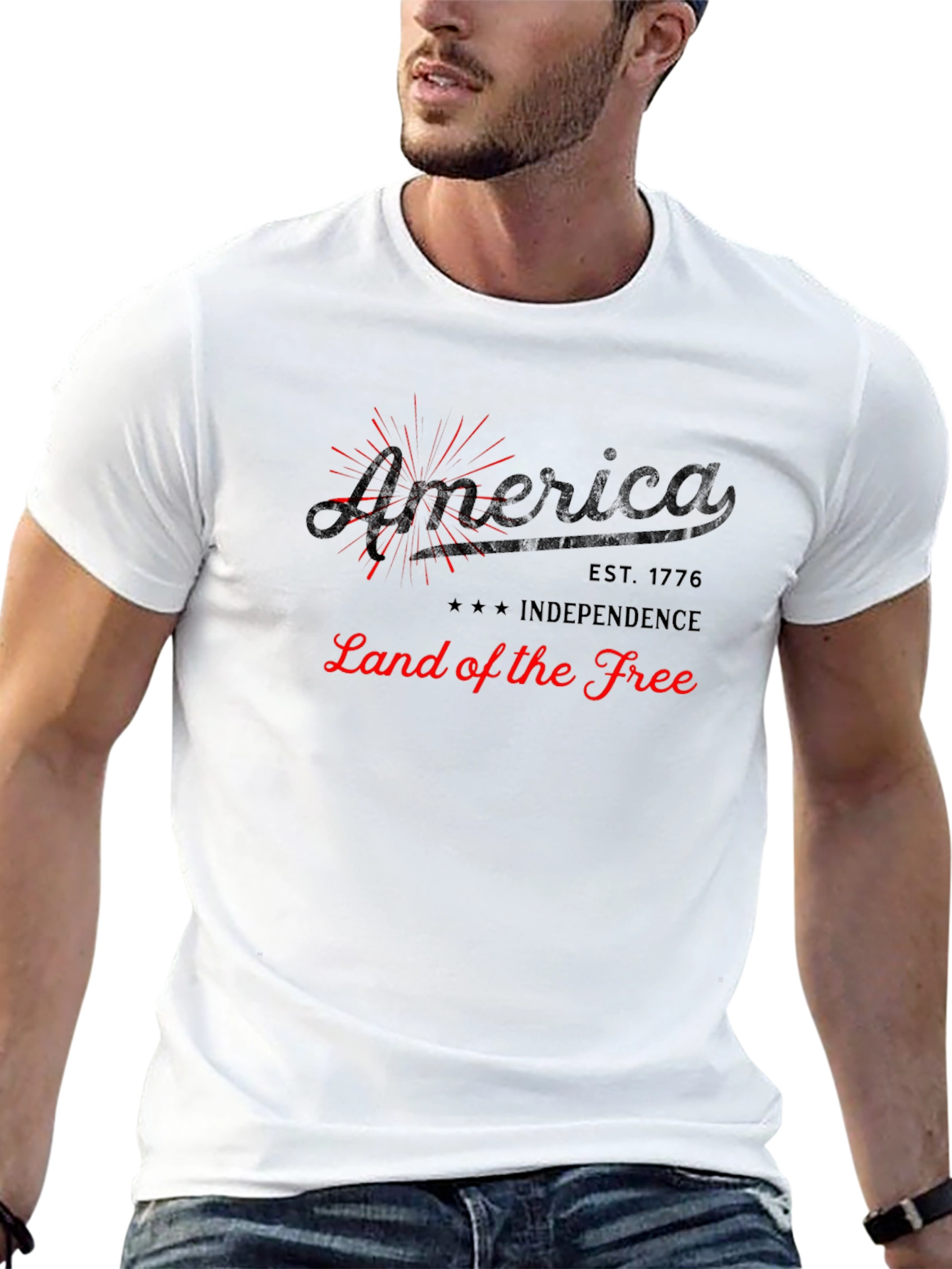 America Land of the Free Graphic Tee
