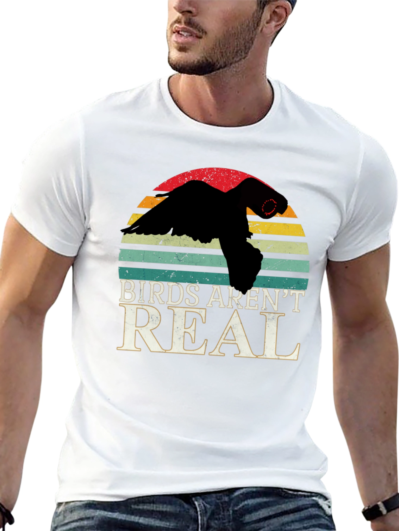 Birds Arent Real T-Shirt Conspiracy Funny Gift