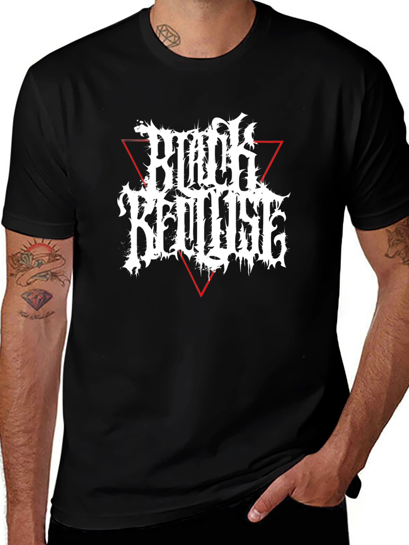 Black Reduise Graphic Tee