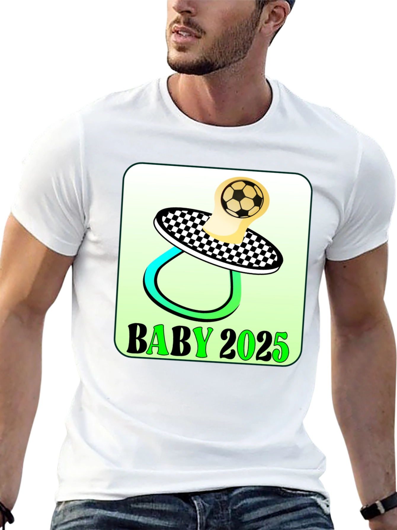 Baby 2025 Soccer Pacifier T-Shirt