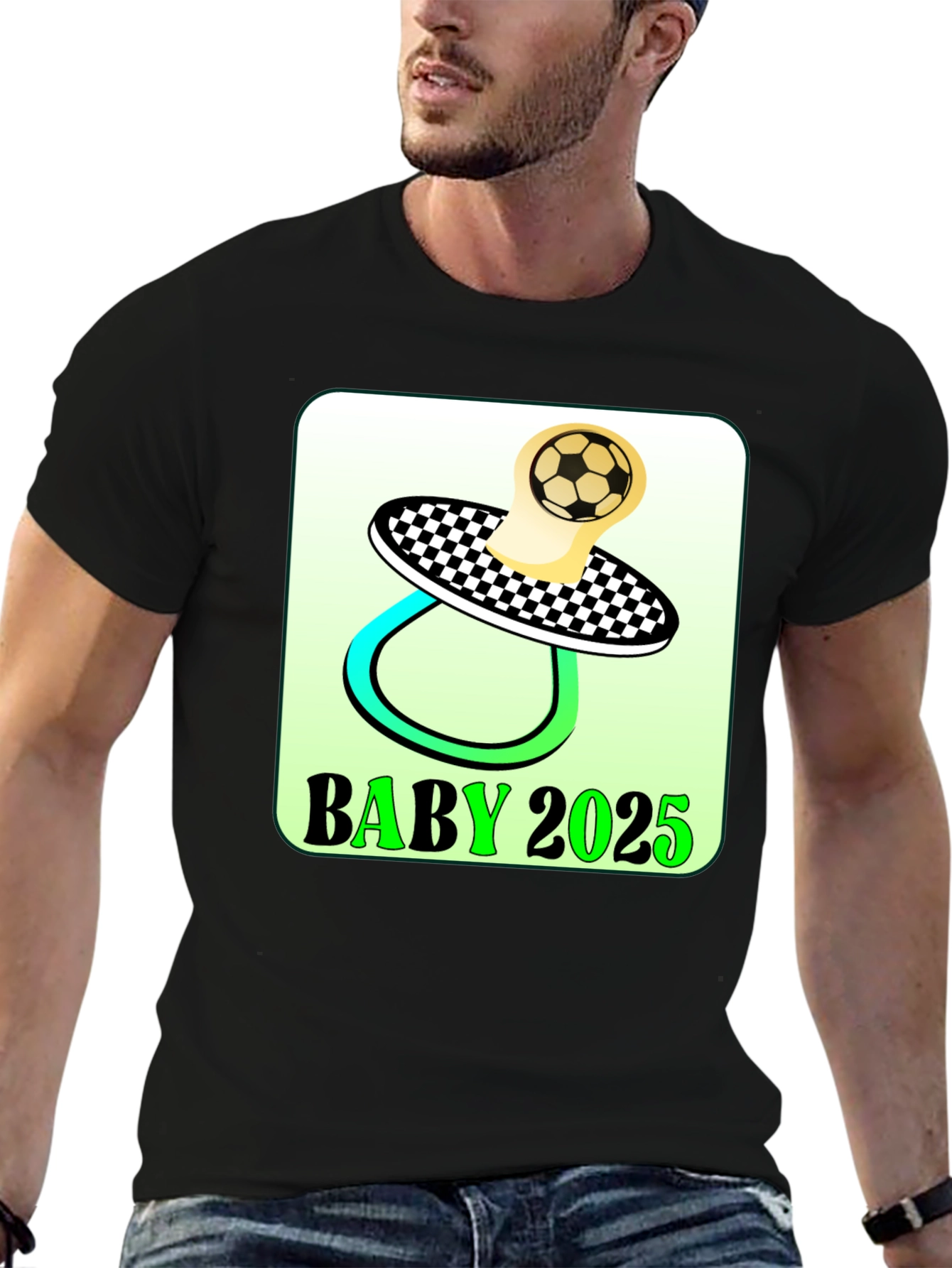 Baby 2025 Soccer Pacifier T-Shirt