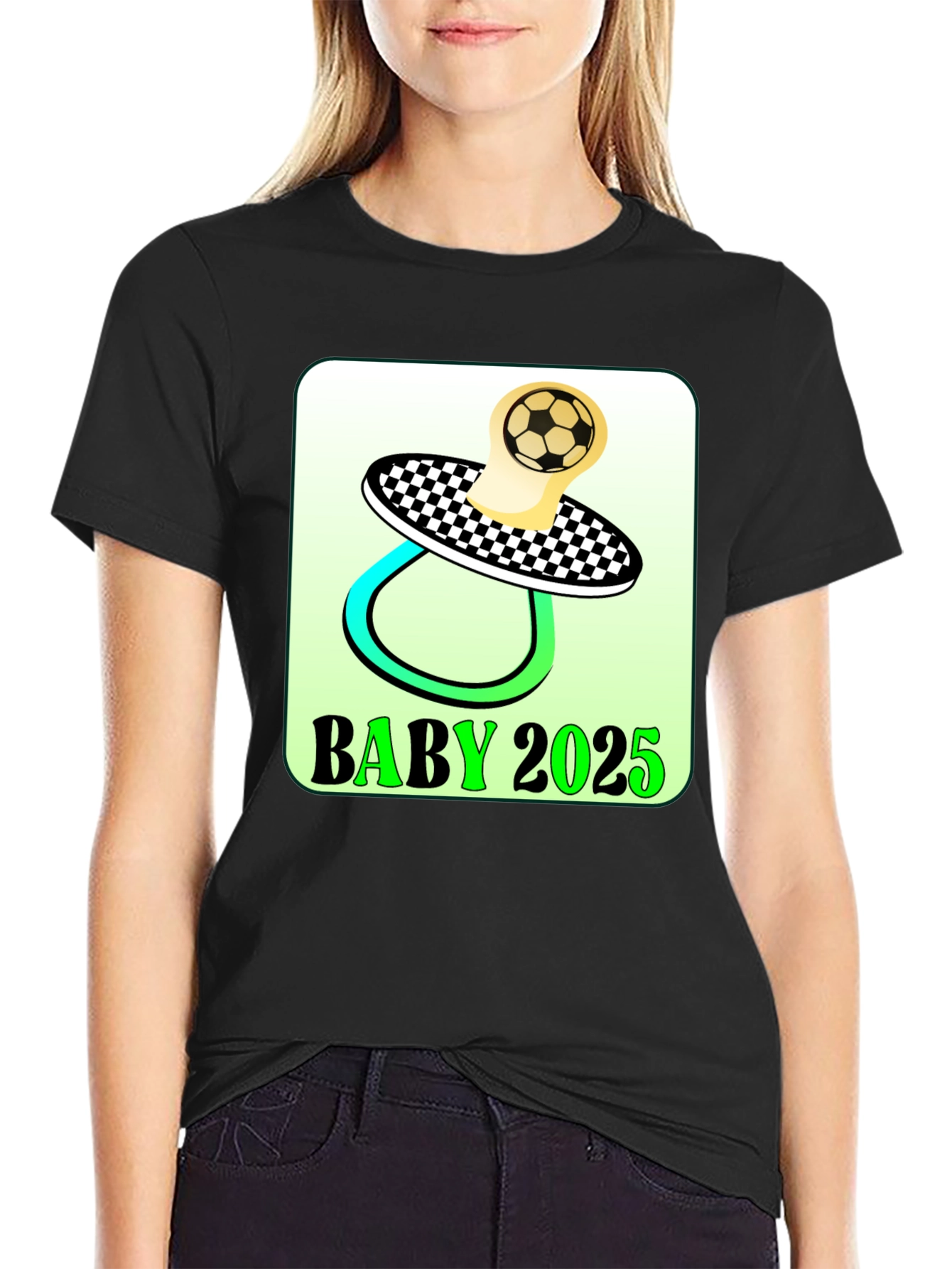 Baby 2025 Soccer Pacifier T-Shirt