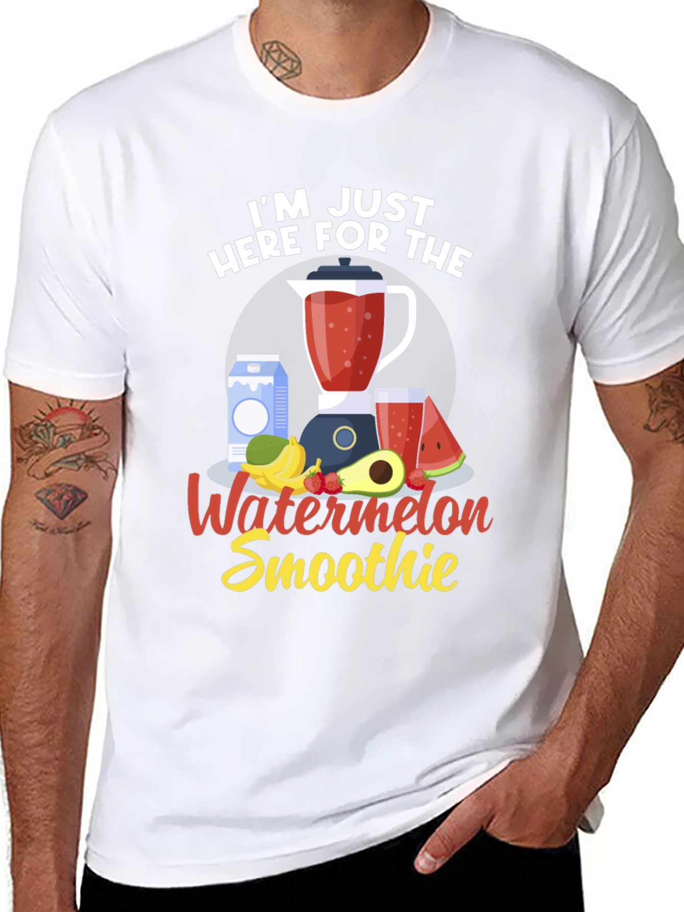 Watermelon Smoothie T-Shirt - Just Here For It!