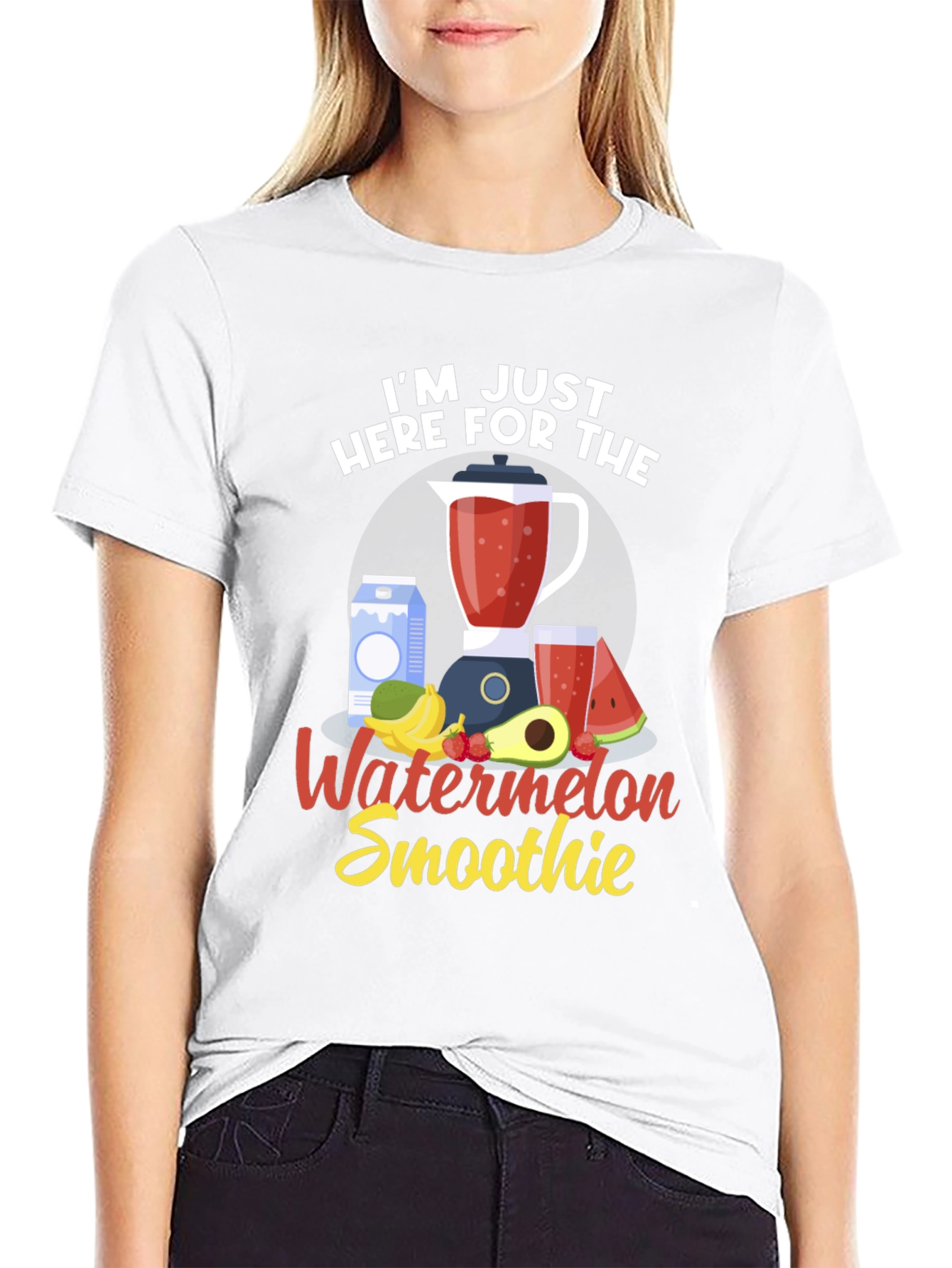 Watermelon Smoothie T-Shirt - Just Here For It!